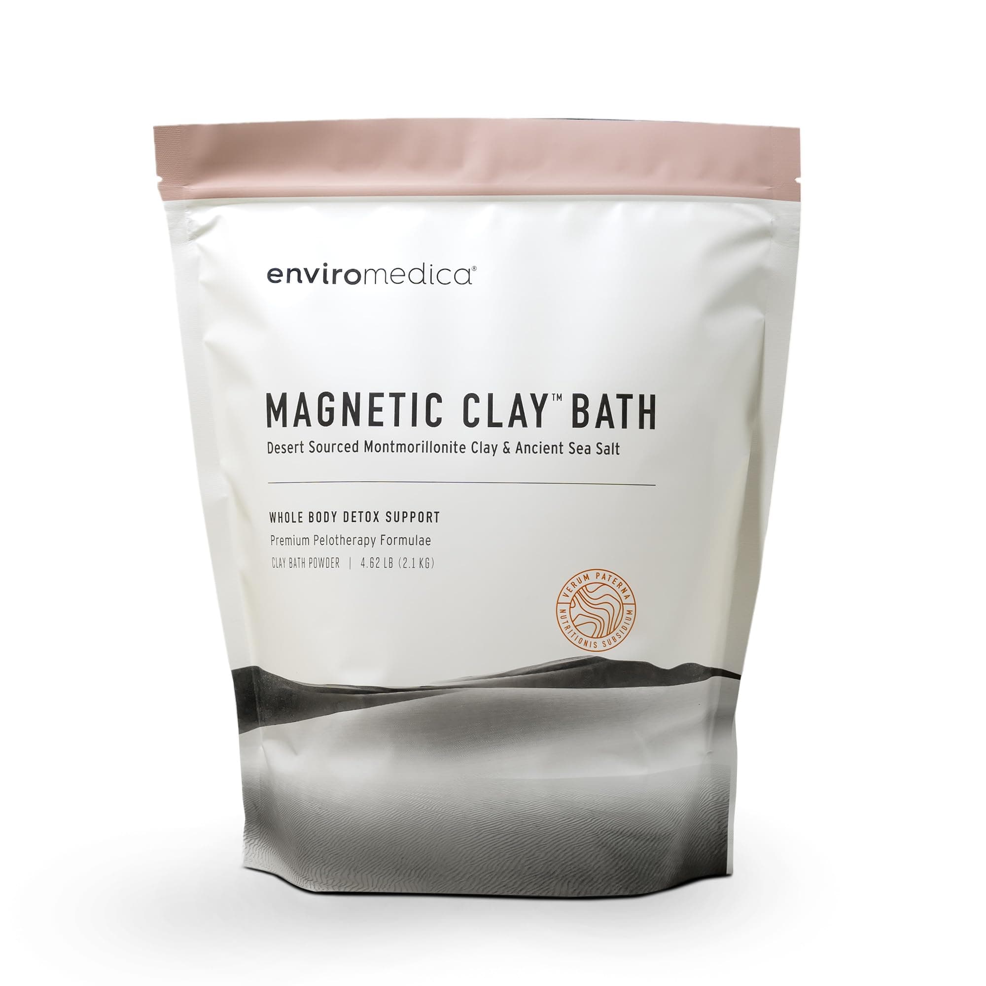 Enviromedica Magnetic Bentonite Clay Bath - Sodium & Calcium Bentonite Clay Bath Soak Powder with Himalayan Salt, Rejuvenating and Cleansing Body, Foot or Clay Mask for Face, 500g
