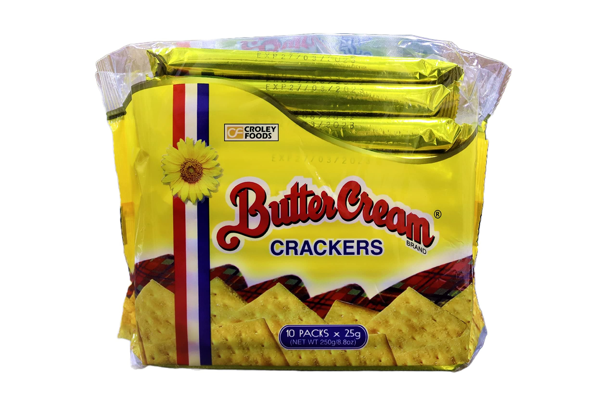 Croley Foods Buttercream Crackers - Original Flavor, 8.8 oz (250g) 10 Count