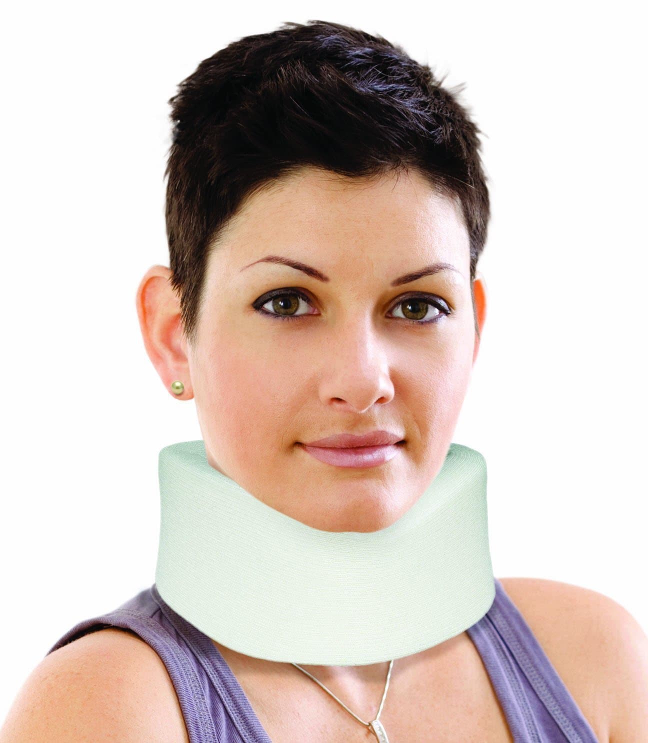 MUELLER Sports Medicine Cervical Collar Neck Brace, White, One Size