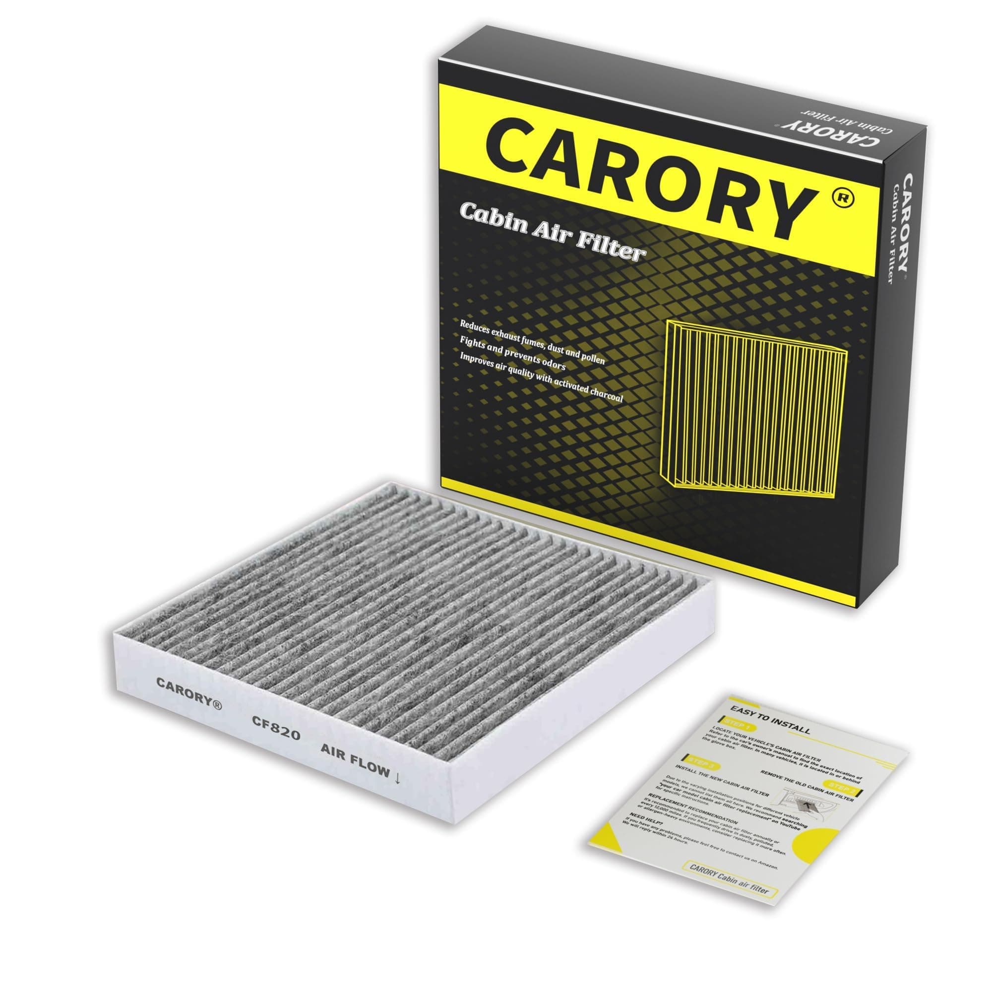Cabin Air Filter w/Activated Carbon for Hyundai, Kia, Genesis - Tucson, Elantra, Santa Fe, Santa Cruz, Sportage, Sorento, Sonata, Ioniq 5, Ioniq 6, K5, Elantra N, Niro, EV6, EV9, GV60