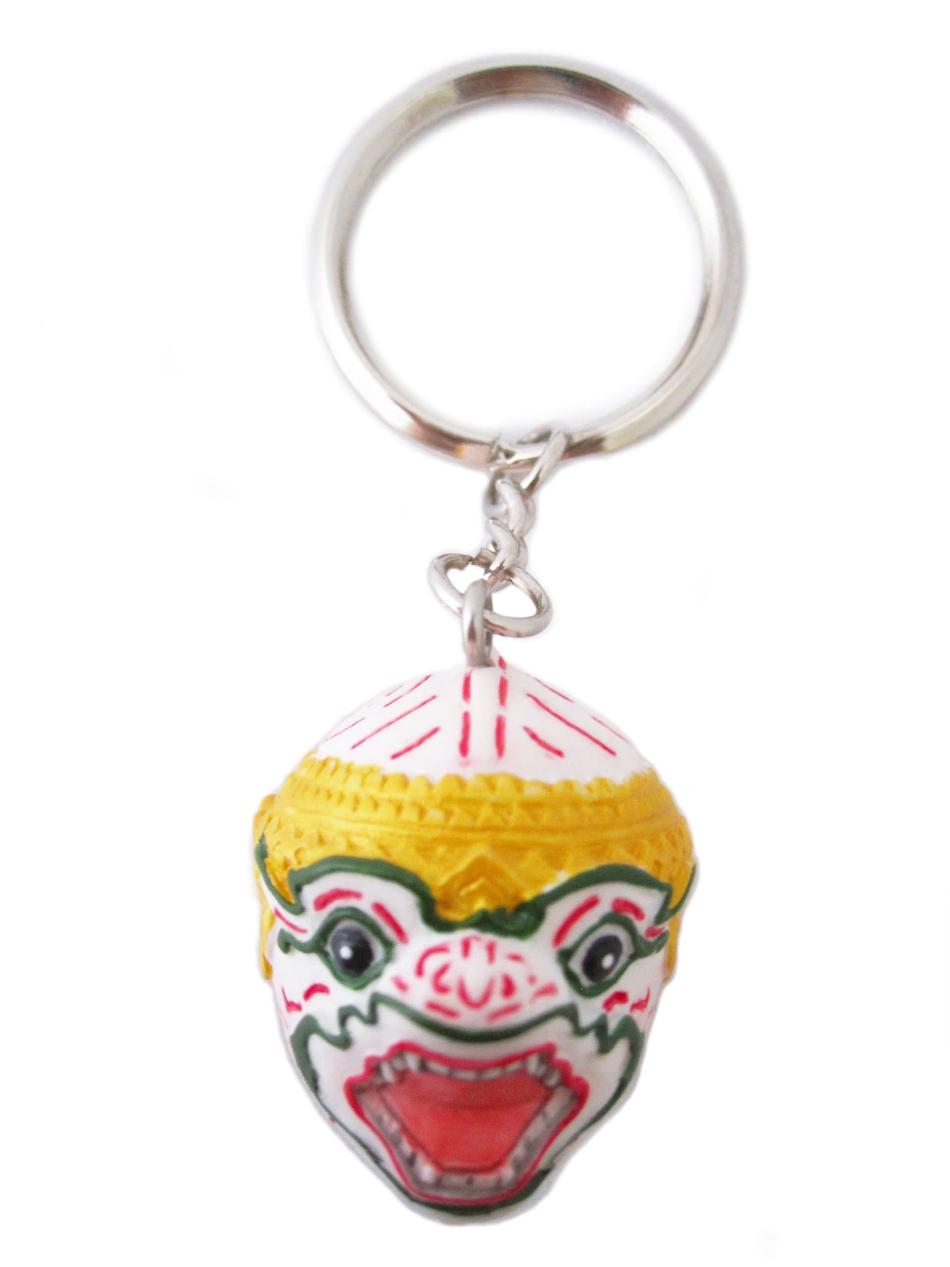Beautiful Handmade Crafts Gifts God Hanuman Shiva Ramayana 3d Pendants Thailand Crafts Clay Keychain