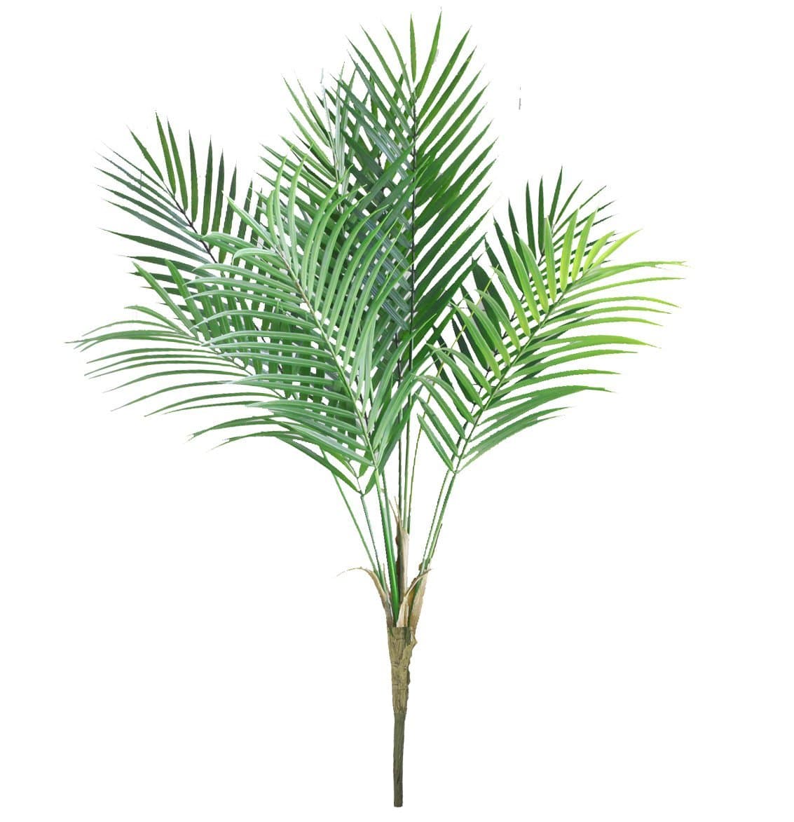 Bird Fiy Artificial Plants Palm Tree Faux Palm Leaves Greenery Tropical Palm Green Plastic Plant Leaf for Jungle Party Decorations Outdoor Decor / 33.5"