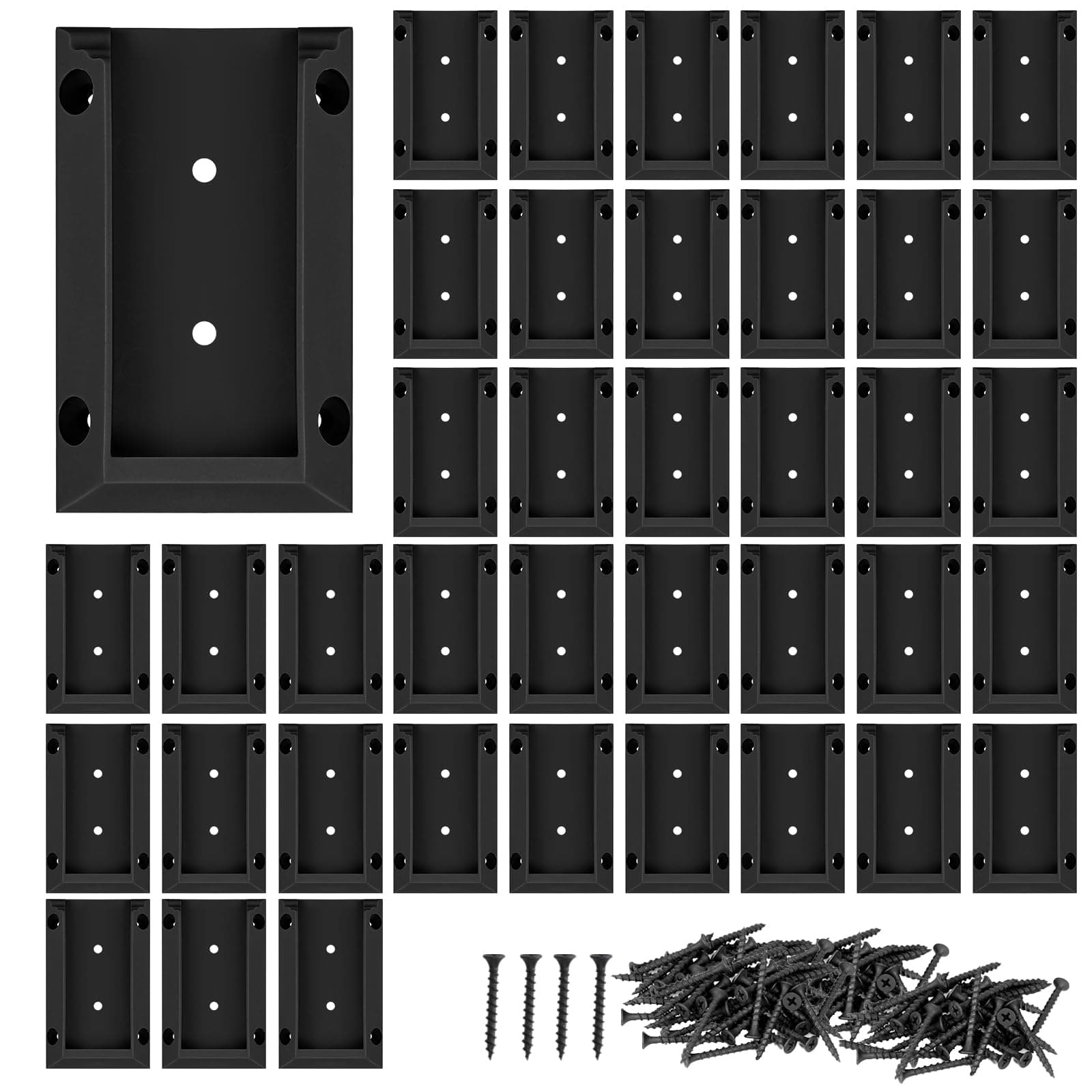 Eapele 40pcs Deck Railing Brackets Connectors for 2x4 Railing Wood Post with 240pcs Wood Screws