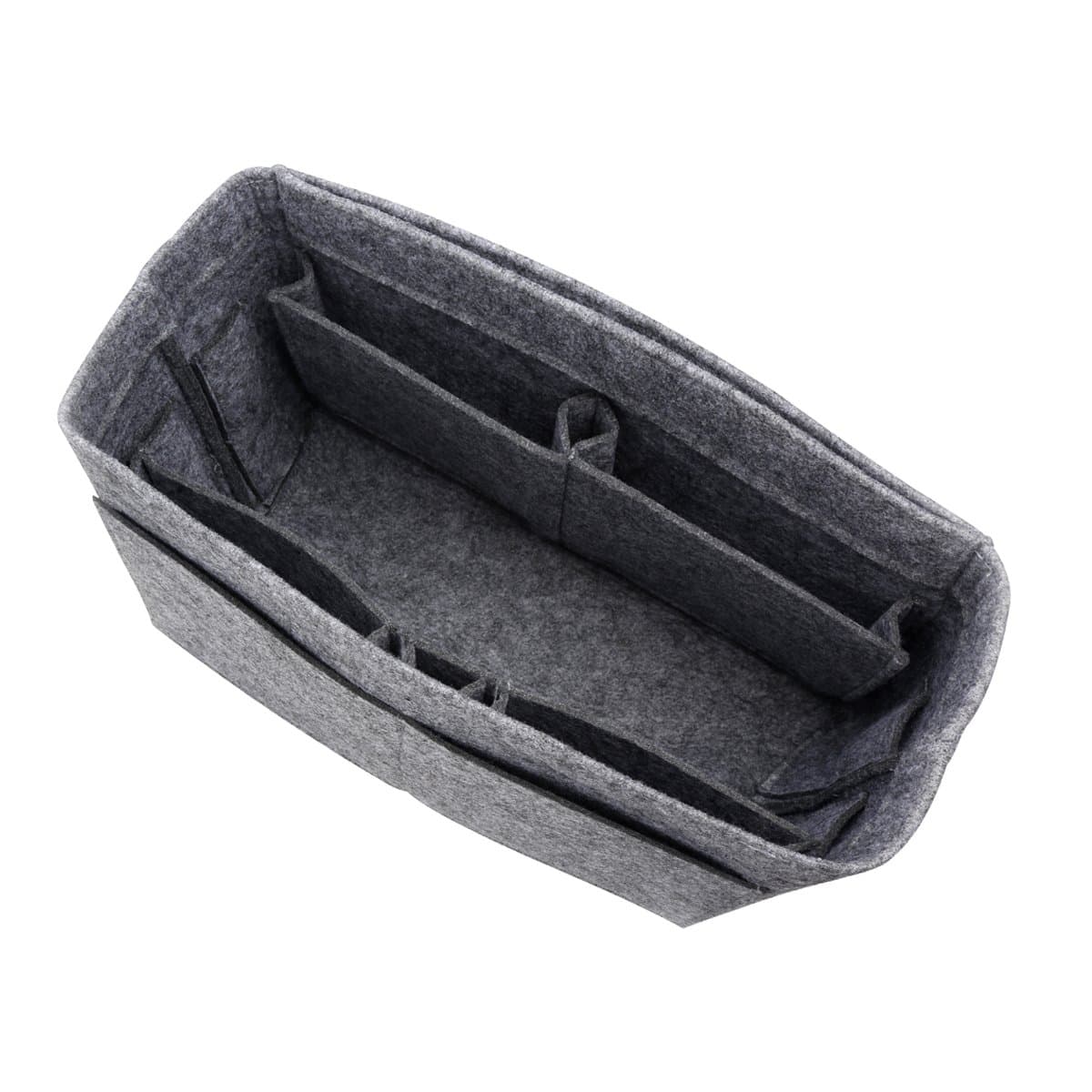 Actater Large Felt Purse Organizer Insert, Multi-Pocket Handbag Shaper, fits Tote Bag Like Speedy or Neverfull (Grey)