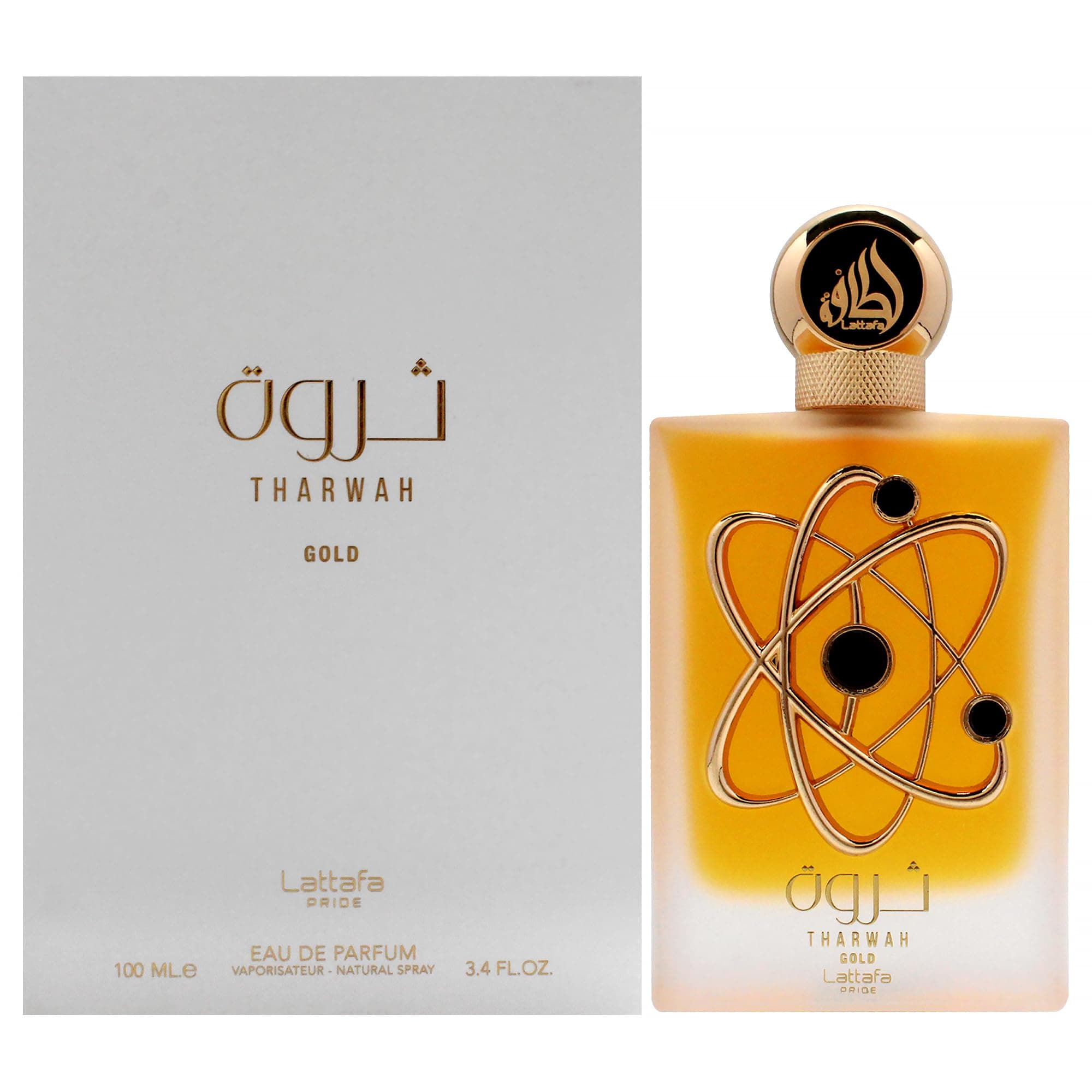 Perfumes Tharwah Gold for Unisex Eau de Parfum Spray, 3.4 Ounce