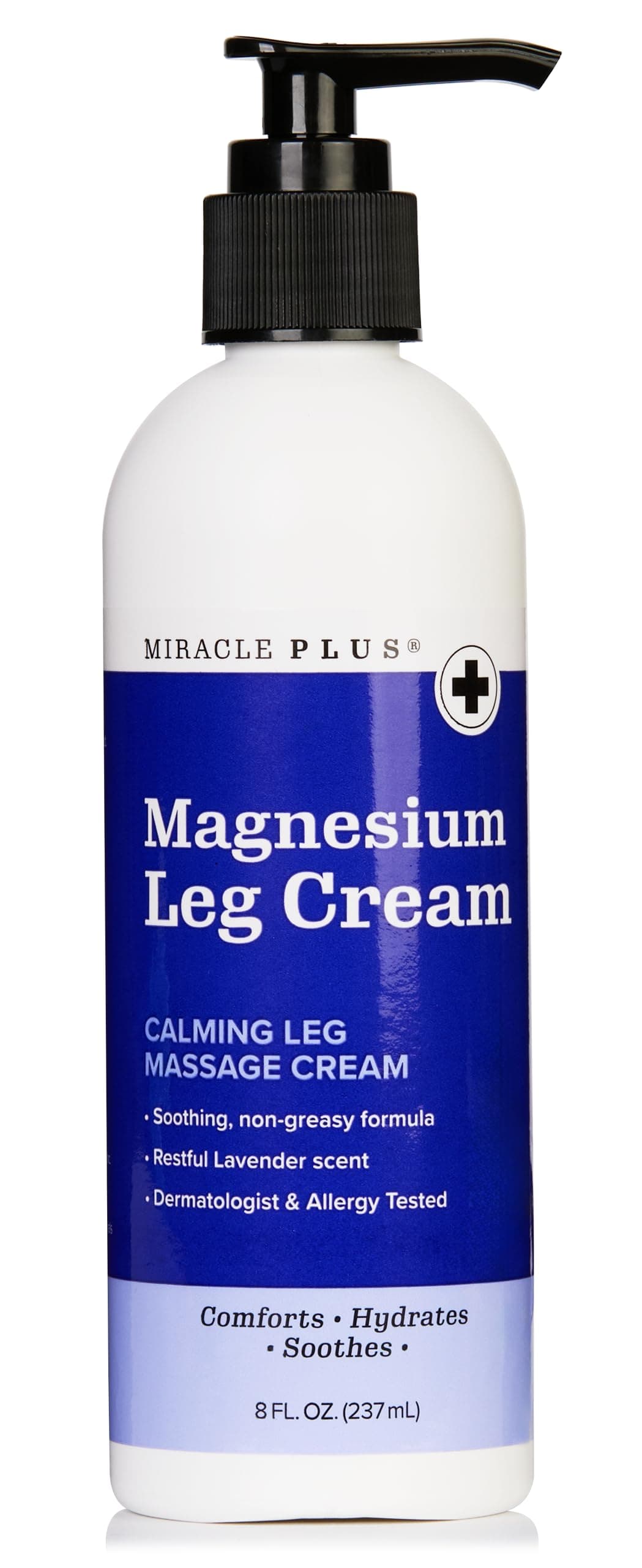 Magnesium Leg Cream, Herbal Moisturizer Calming Leg Lotion Naturally Soothes Cramping In Legs + Calms Annoyances Of Unpleasant Restless Sensations, Irritability, Itching, Crawling, & Shaking, 8 Fl Oz