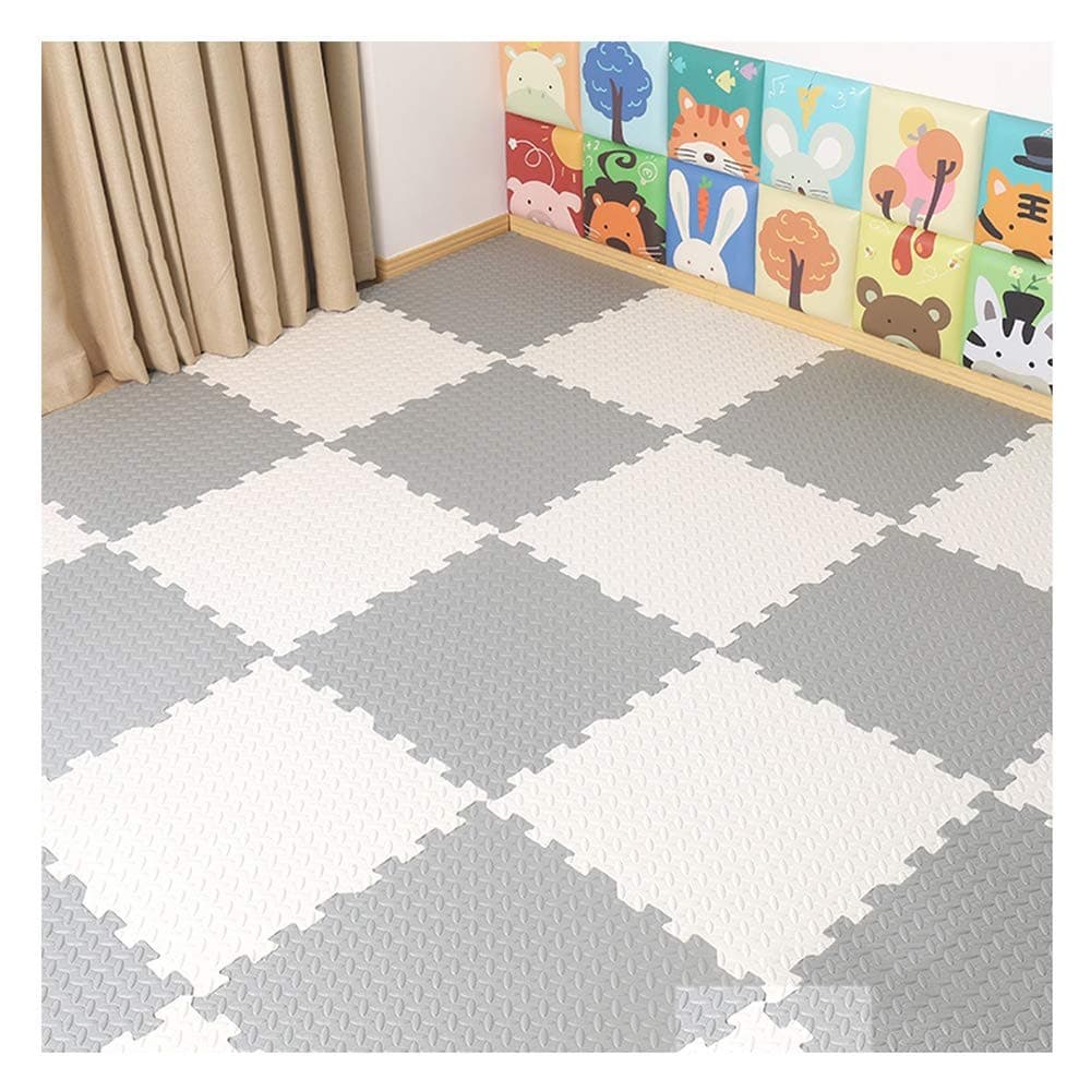 WYAYD Soft Floor Foam Puzzle Mat Interlocking Floors Tiles Used For Kindergarten Yoga Room Bedroom Living Room, Multiple Colour, 1.2 cm / 2.5 cm Thick, 30x30cm / 60x60cm