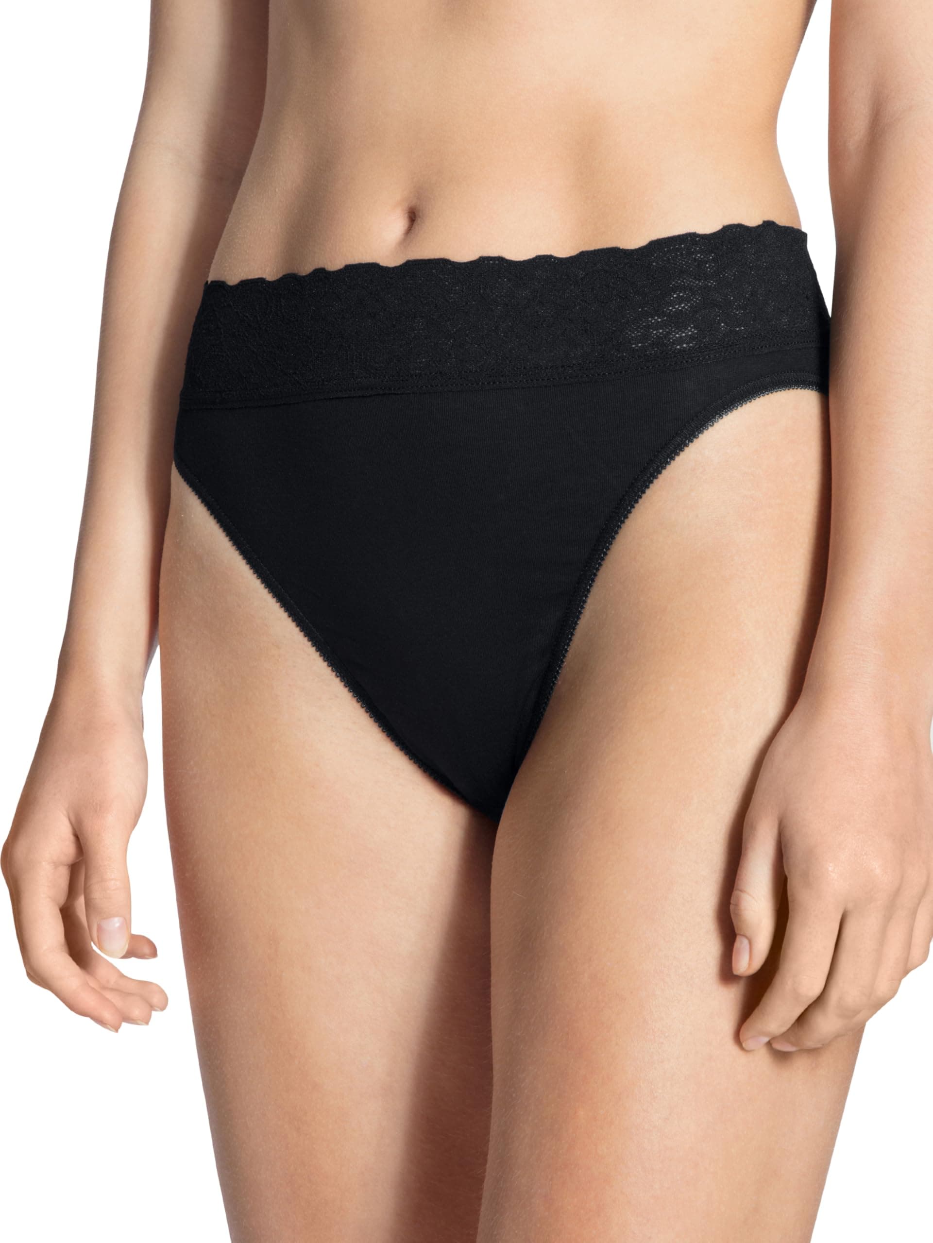 Women's 21901 Lycra Lace Hi Cut Brief Panties