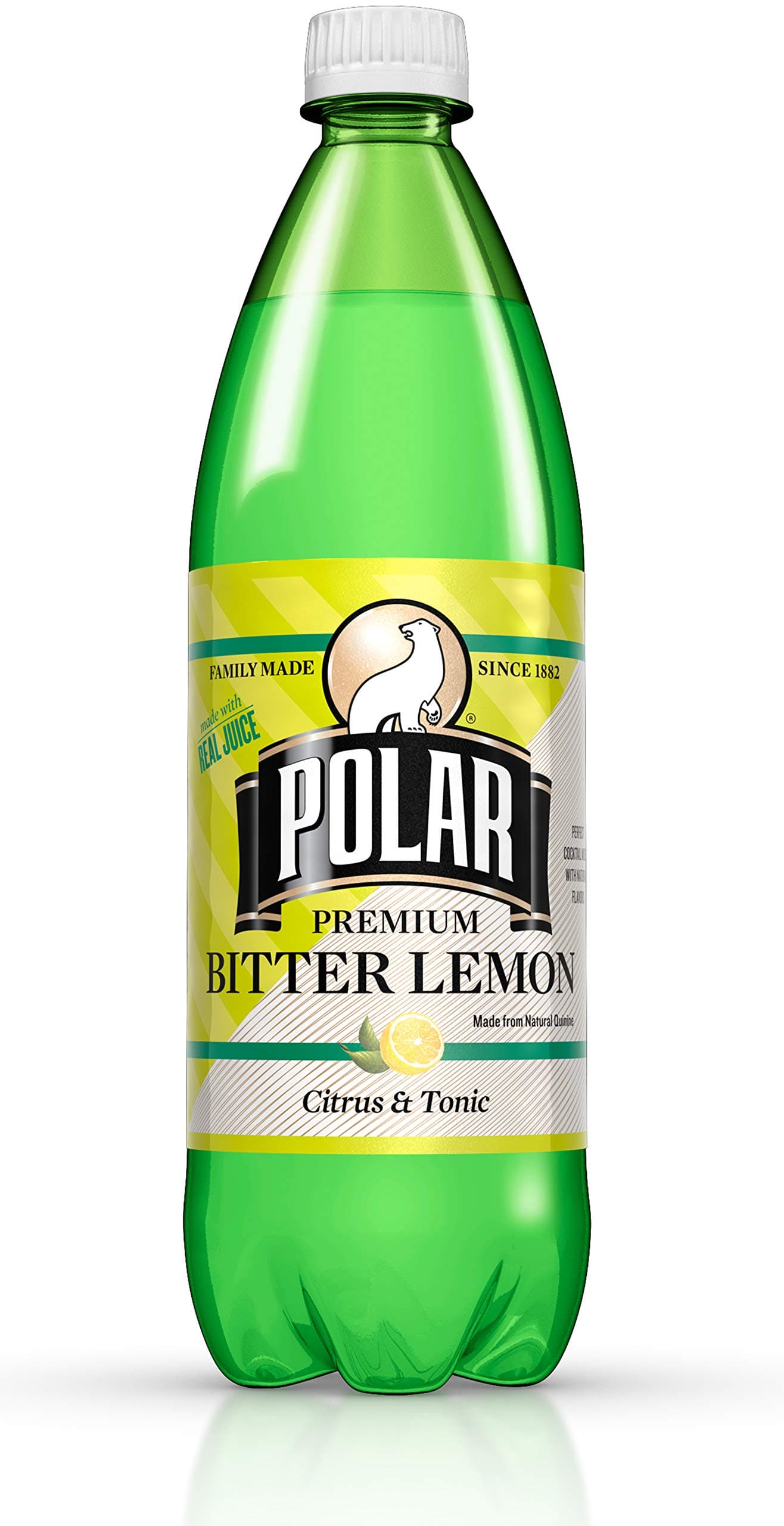 POLARBeverages Bitter Lemon, 33.8 Fluid Ounce (Pack of 12)