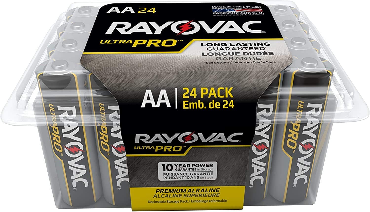 Batteries ALAA-24F Ultra Pro AA Alkaline Batteries, AA (Pack of 24)
