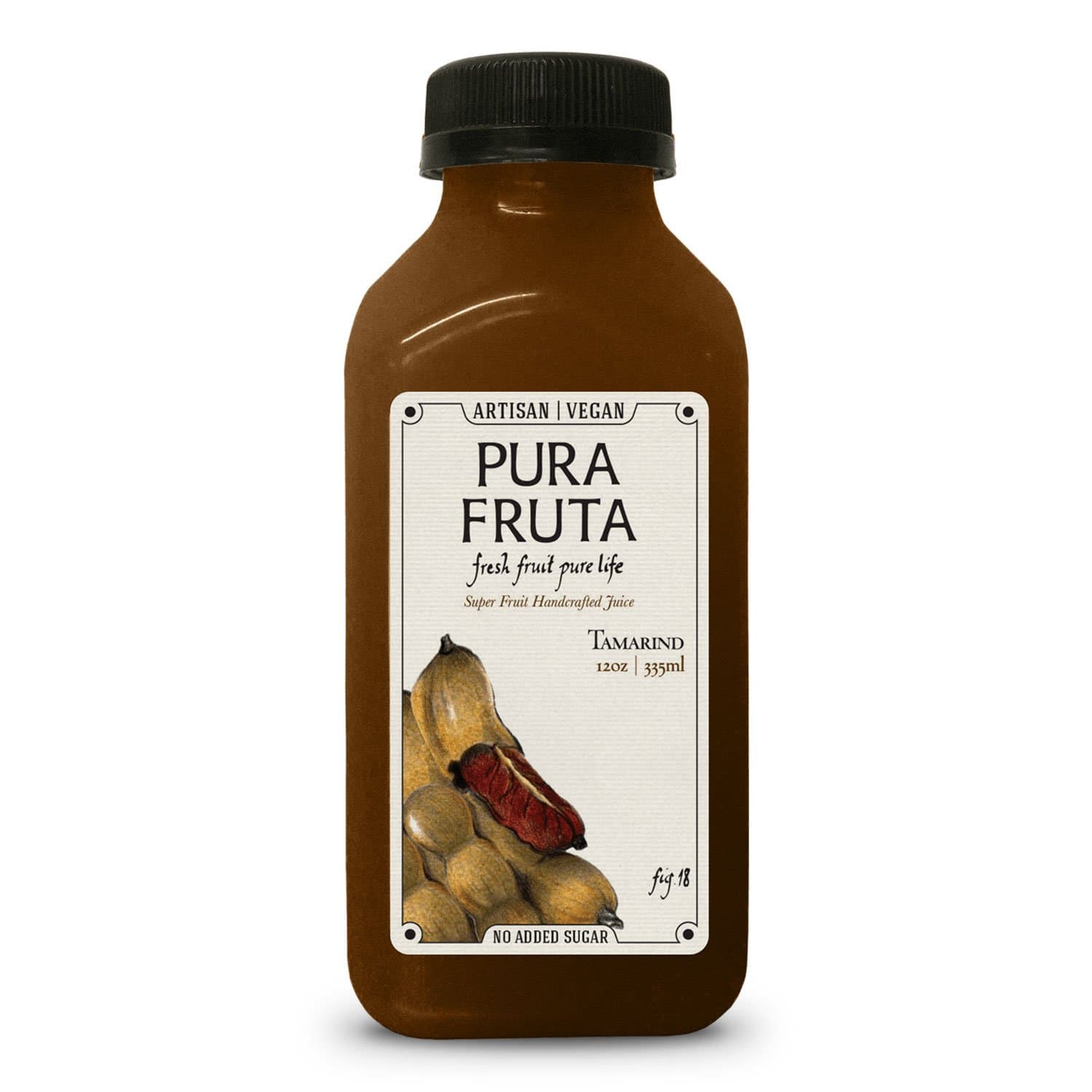 Pura Fruta Cold-Pressed Tamarind Juice 12oz., Pack of 6
