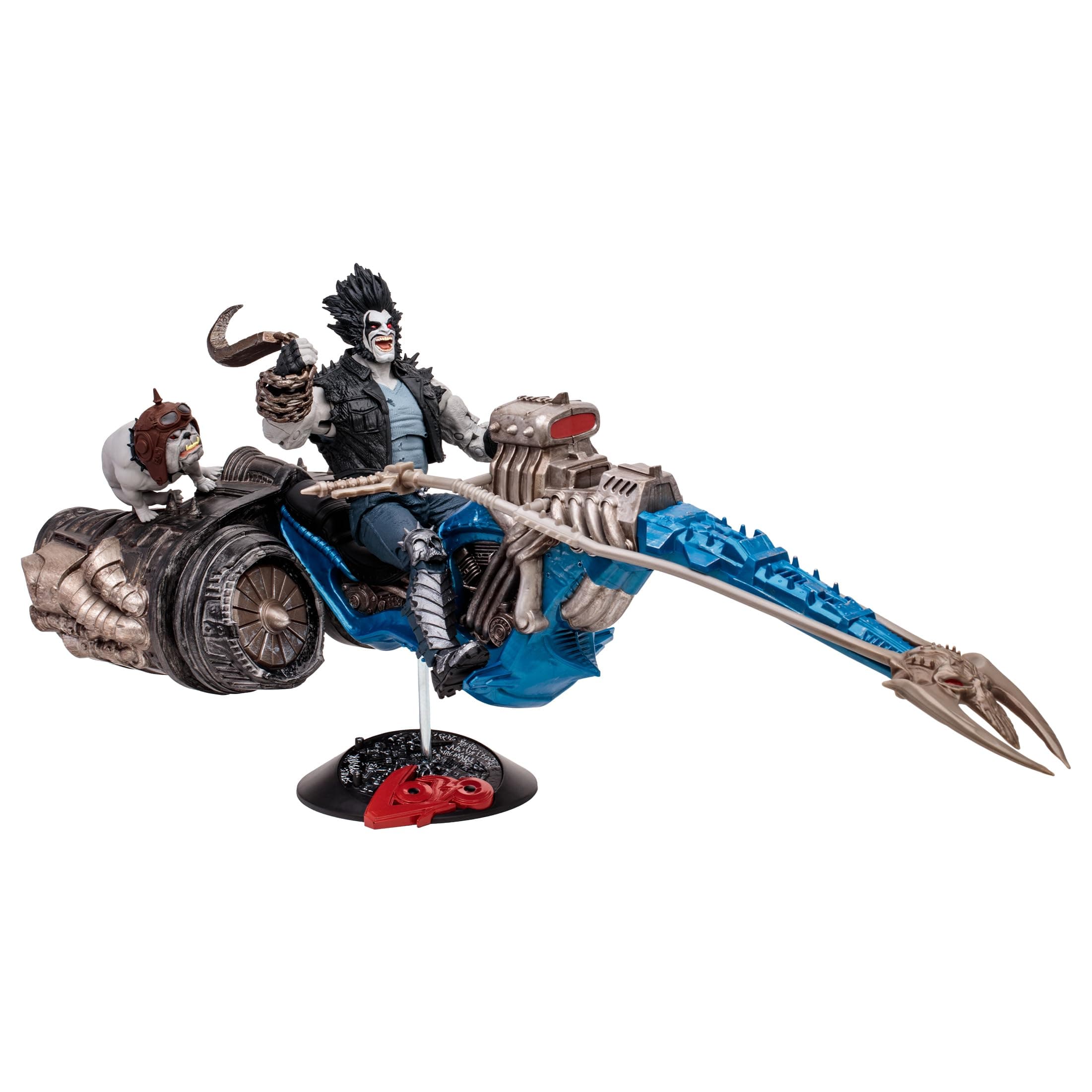 Toys - DC Multiverse Lobo & Spacehog (Justice League of America) - 7in Scale Action Figure with Vehicle, Gold Label, Amazon Exclusive