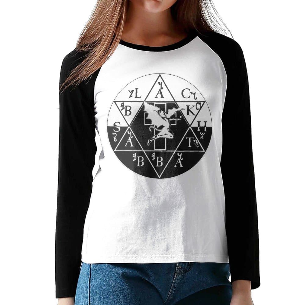 Black Sabbath The Polka Tulk Blues Band WOMEN Long Sleeve Raglan Tee Shirt Baseball TEE Print