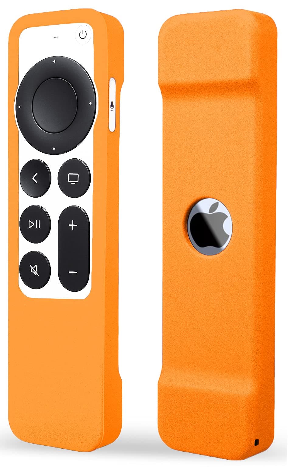Case Compatible with Apple TV 4K Siri Remote 2021 2022 - Soft Silicone Remote Case Cover Sleeve Skin Compatible with Apple TV 4K / HD Siri Remote Controller (2nd & 3rd Gen) - Orange