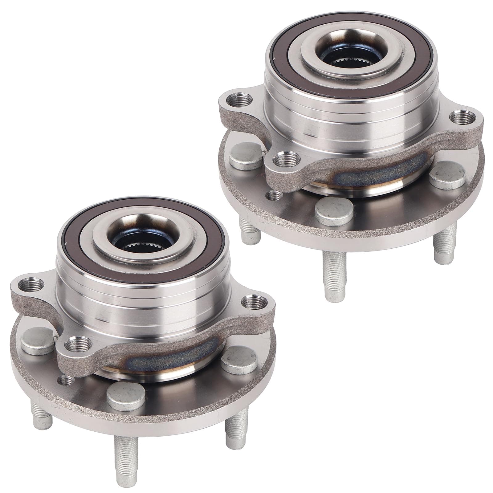 PAROD 2pcs 512460 Front/Rear Wheel Hub and Bearing Assembly Compatible with 2011-2019 Ford Explorer, 2013-2018 Ford Police Interceptor Utility 5 Lugs Non-ABS