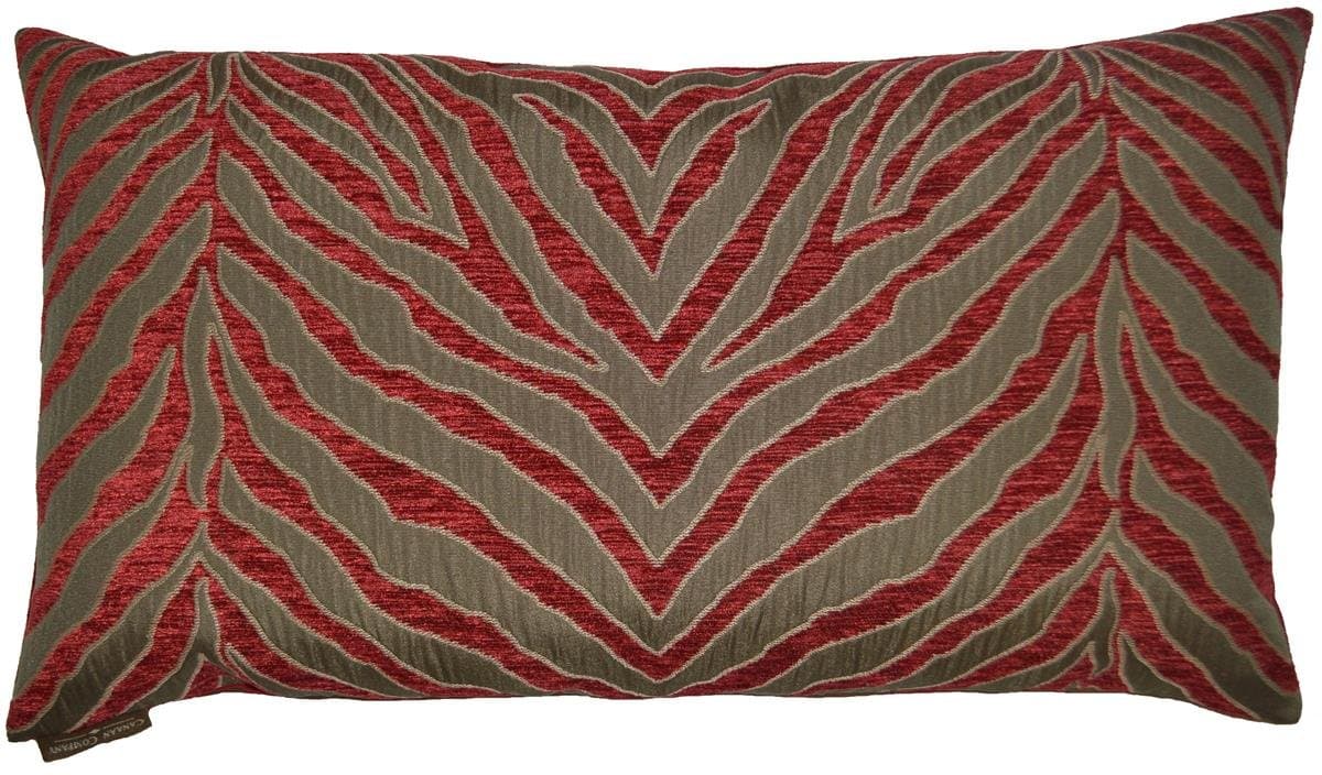 Lumbar Pumba Decorative Throw Pillow, Red