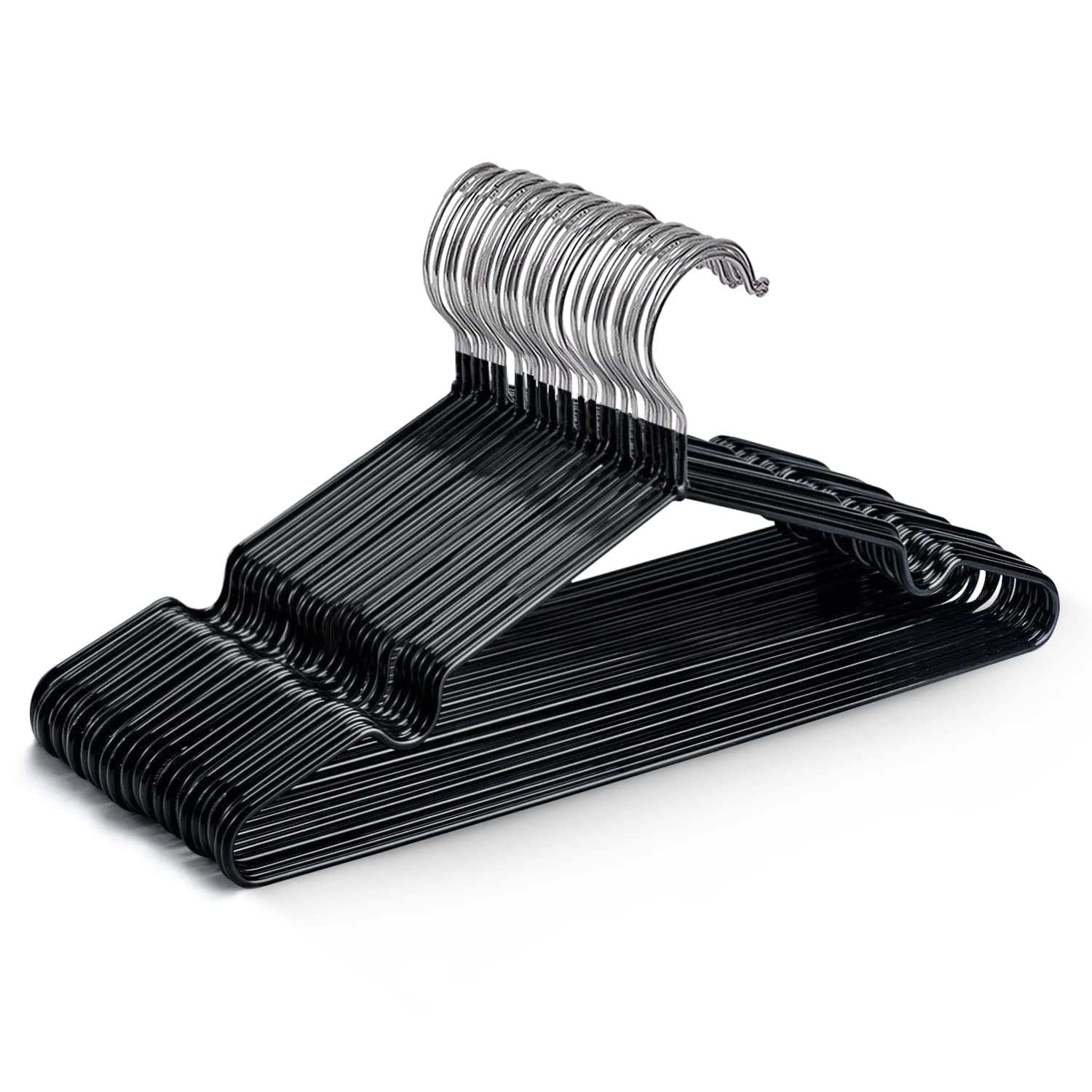 KEPLIN 20x Premium Space Saving Rubber Coated Metal Hangers - Heavy Duty