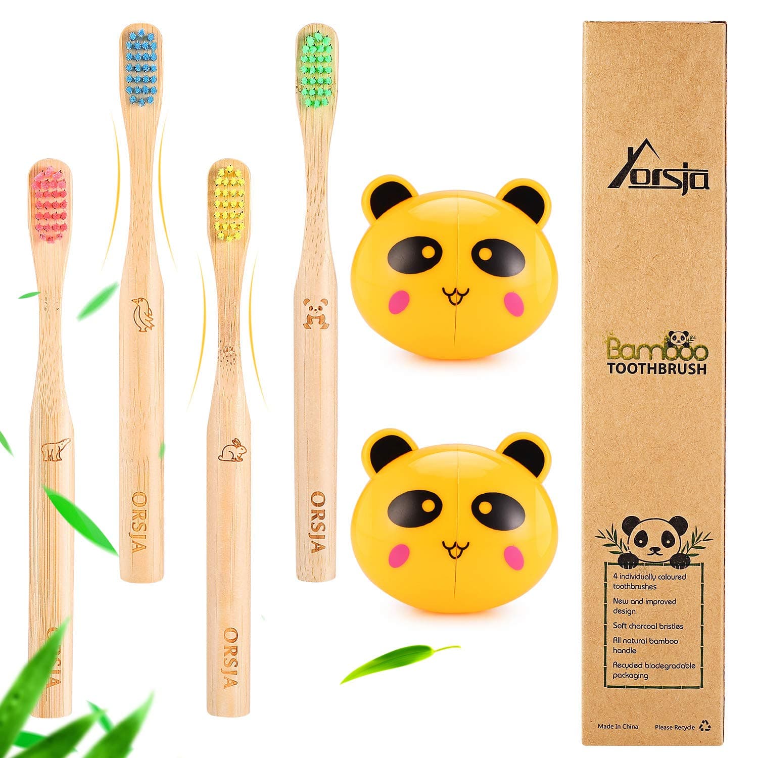Bamboo Toothbrushes - Toothbrushes, Soft Bristle Toothbrush, Biodegradable and Eco Friendly