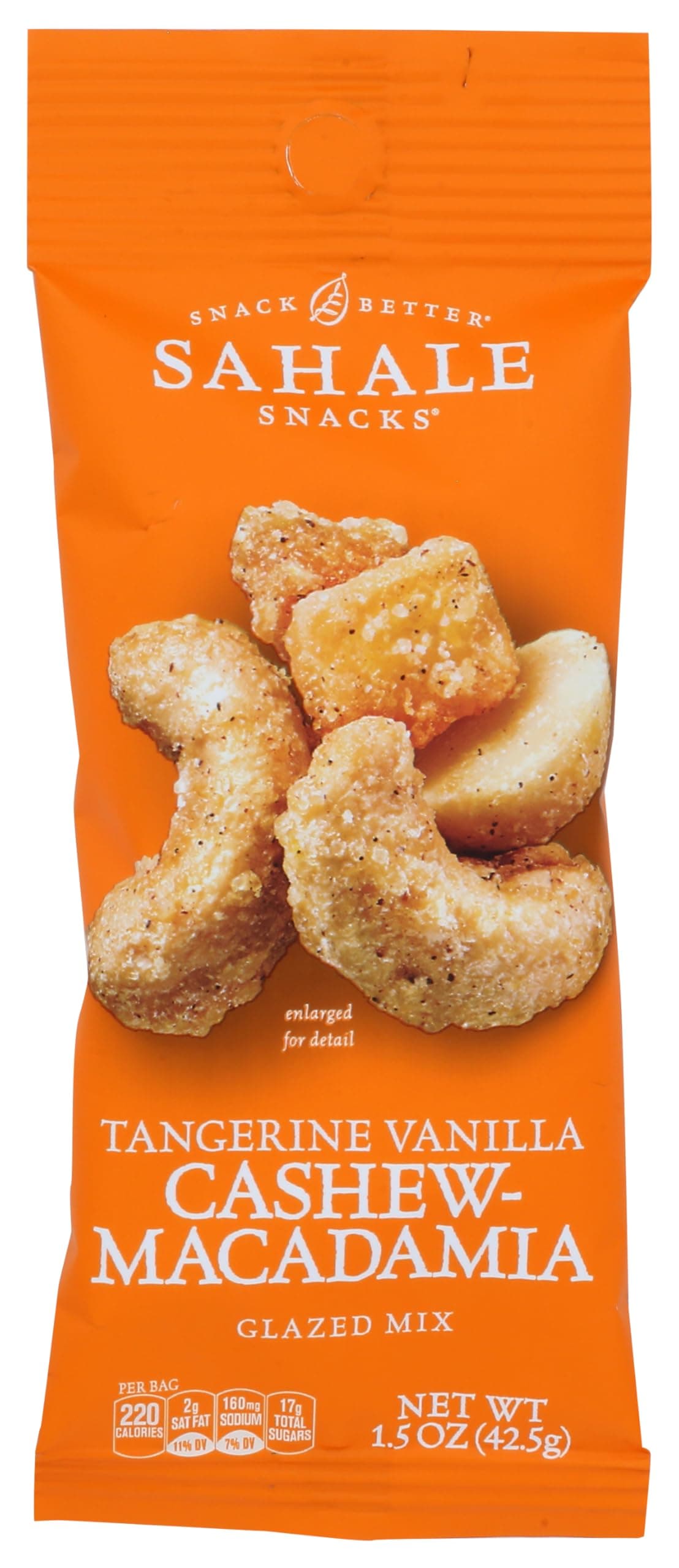 Sahale Tangerine Vanilla Cashew Glazed Nut Mix, 1.5 Ounces (Pack of 9)