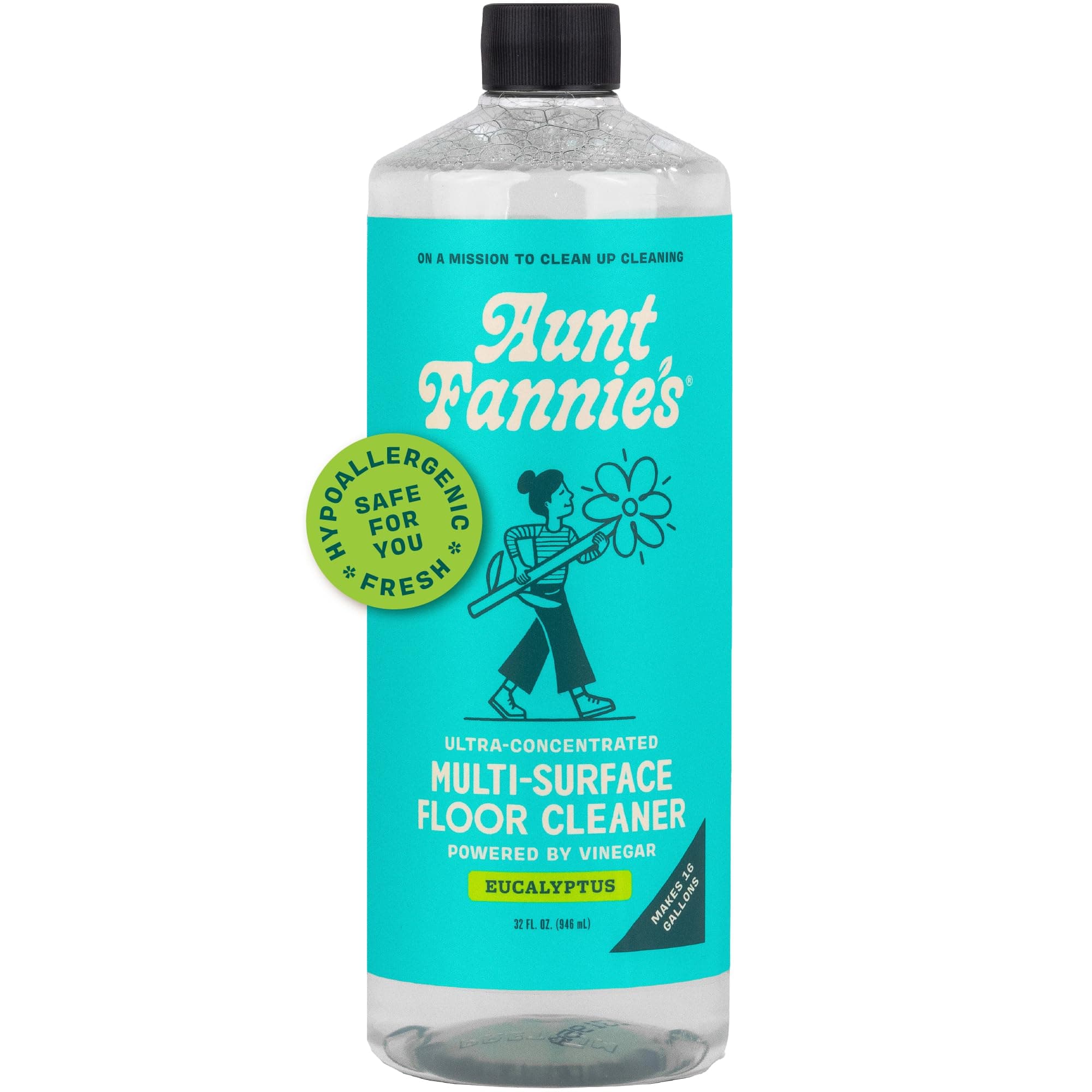 Aunt Fannie - Eucalyptus Vinegar Cleaning Floor Cleaner - 32 lbs