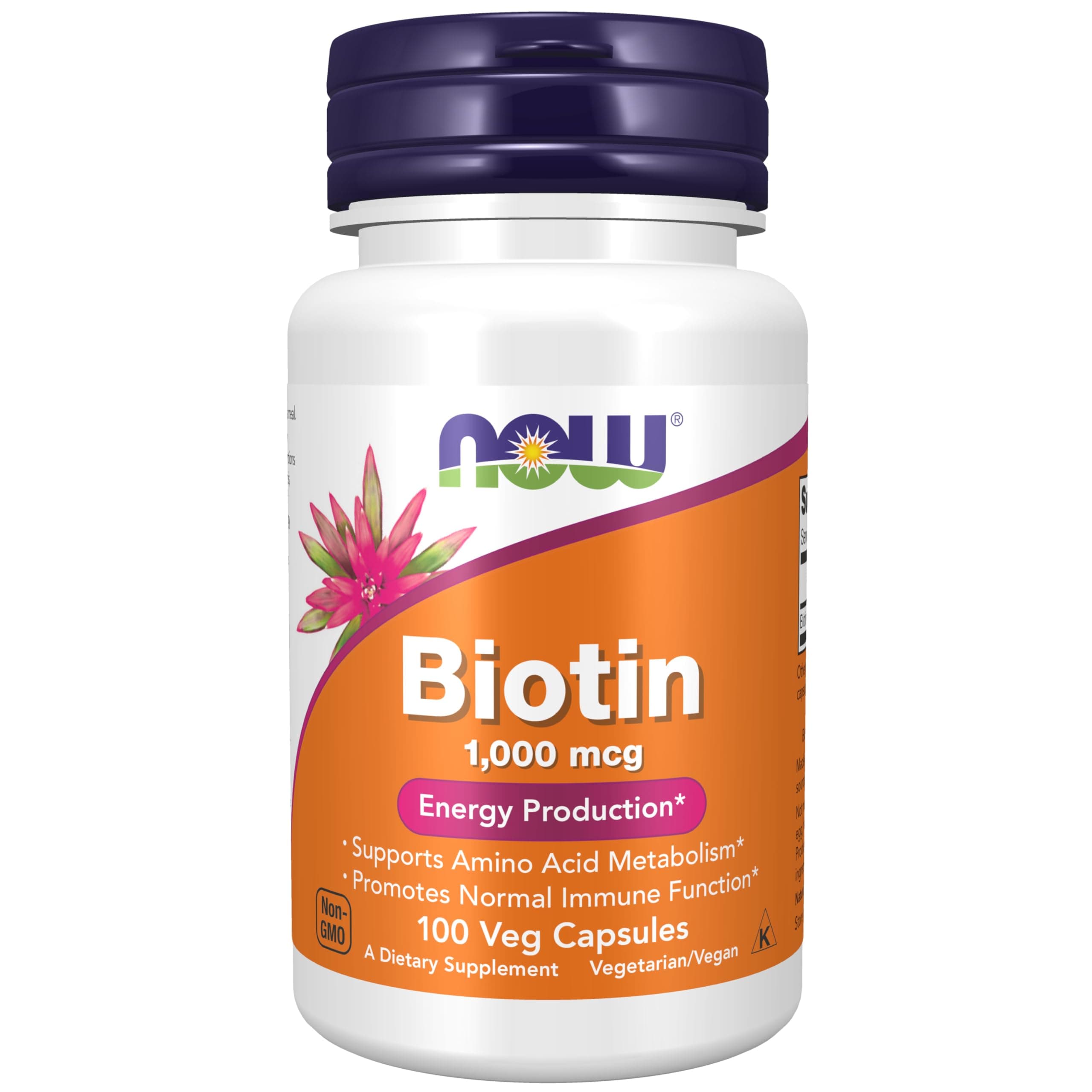 Foods, Biotin, 1000 mcg, 100 Capsules