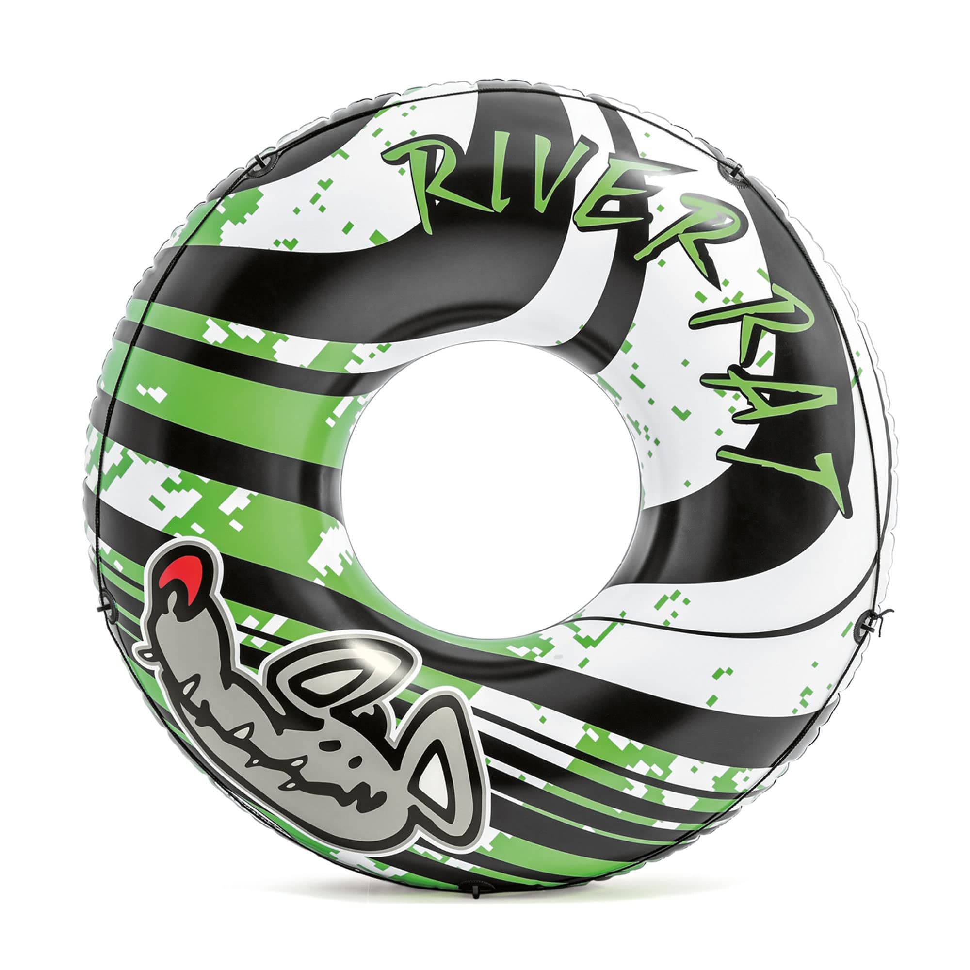 Intex River Rat Inflatable Tube, Green [68209], 48" Diameter, for Ages 9+