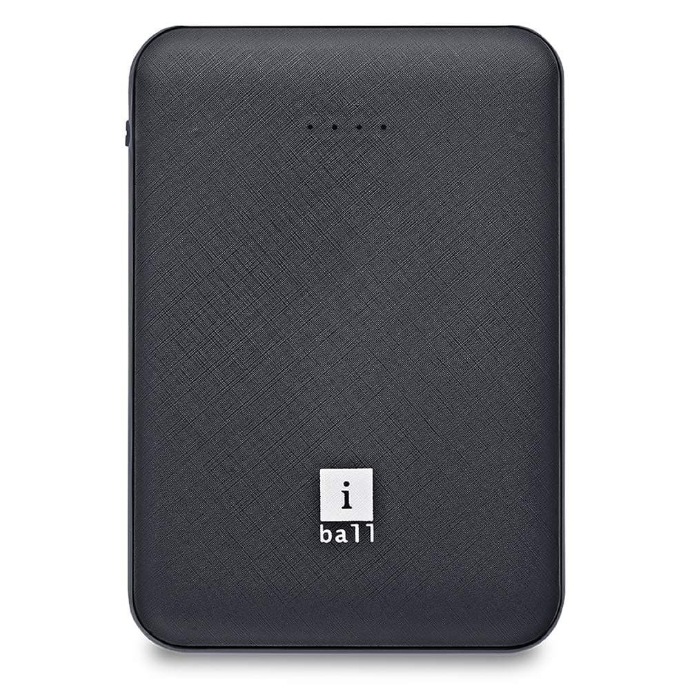 iBall 5000 mAh, Powerbank (IB-5000LPS), Dual USB Output, Black