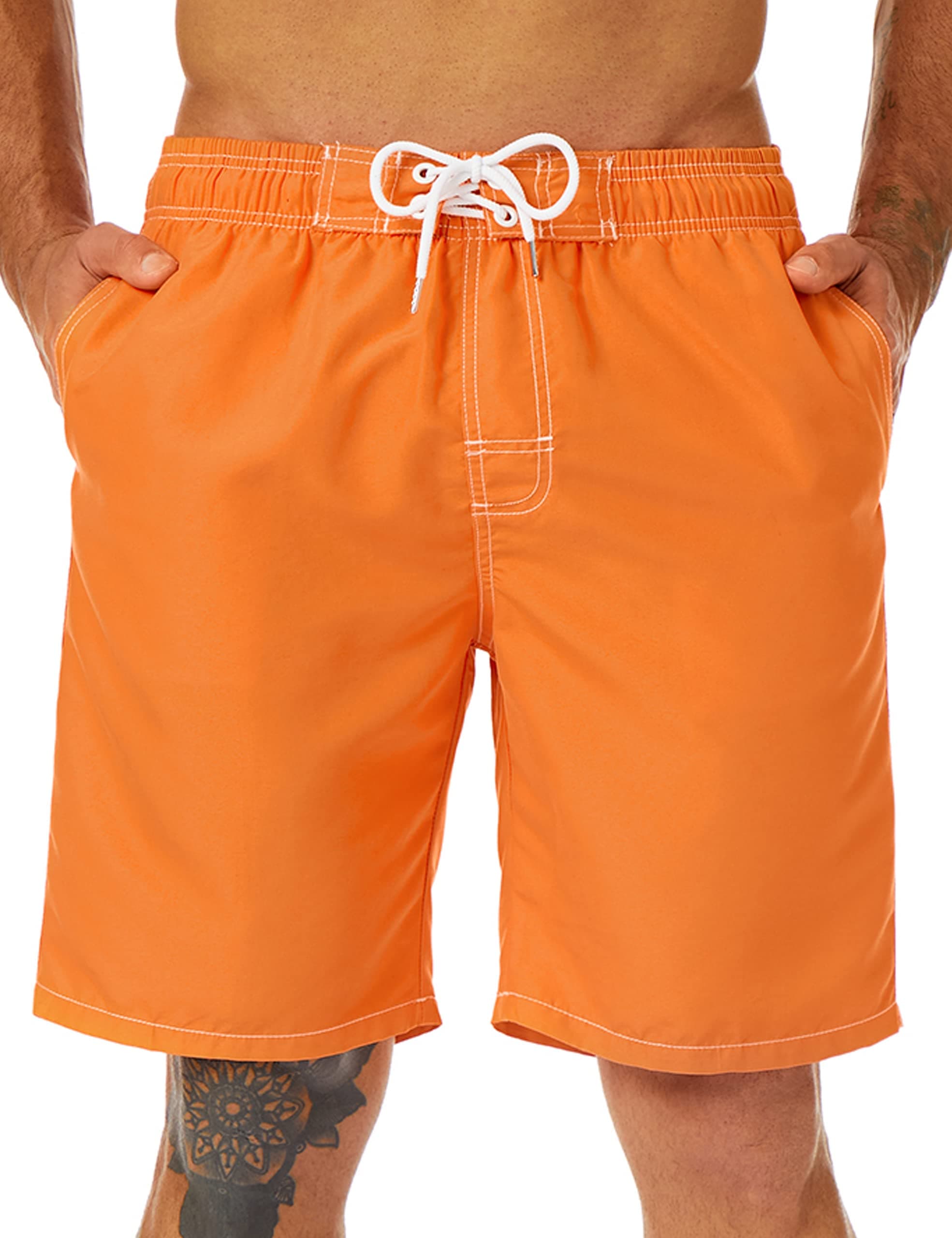 KAILUA SURF Mens Swim Trunks Long, Quick Dry Mens Boardshorts, 9 Inches Inseam Mens Bathing Suits with Mesh Lining