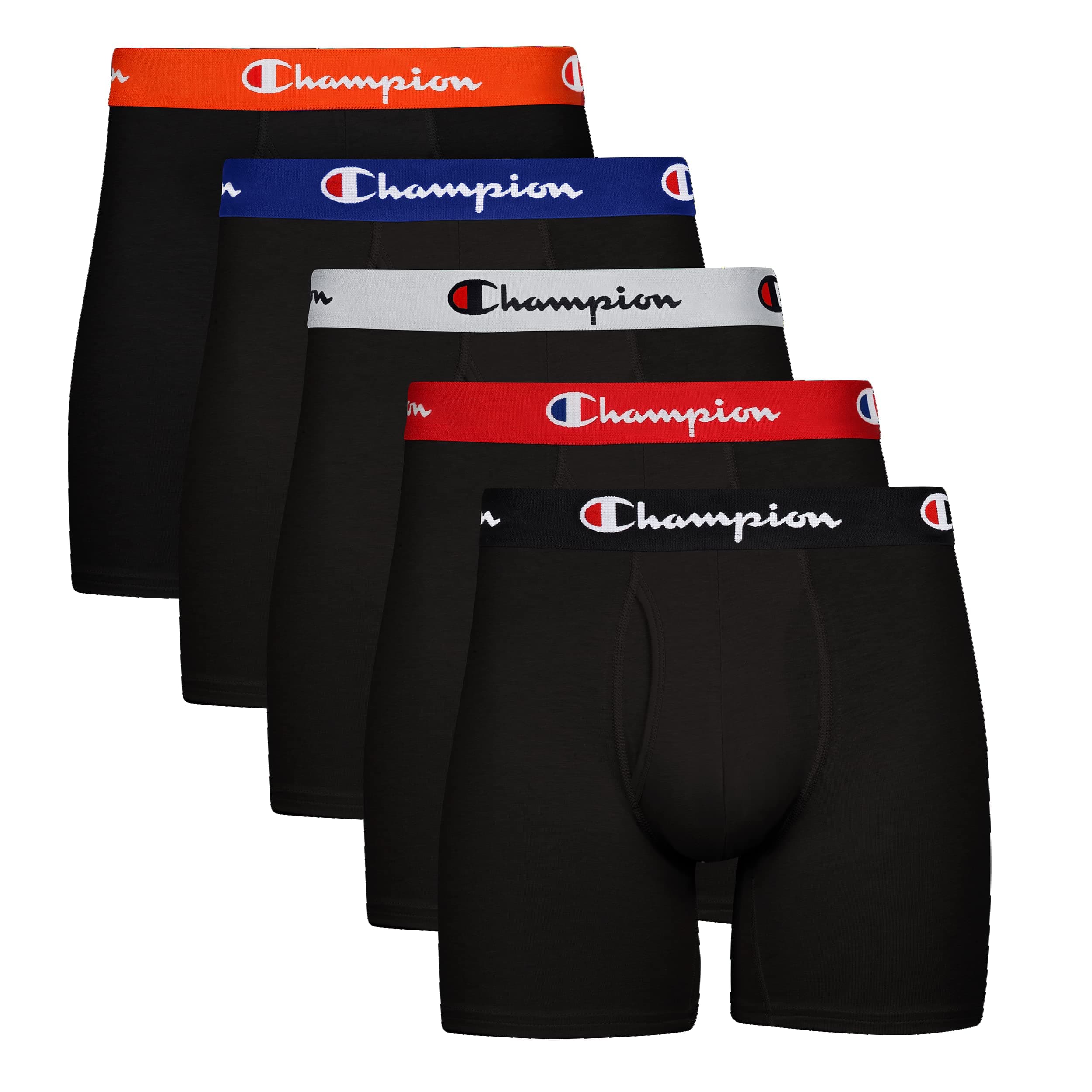 mens Champion Men's Cotton Stretch Boxer Brief (3 and 5 Pack Available) Boxer Briefs