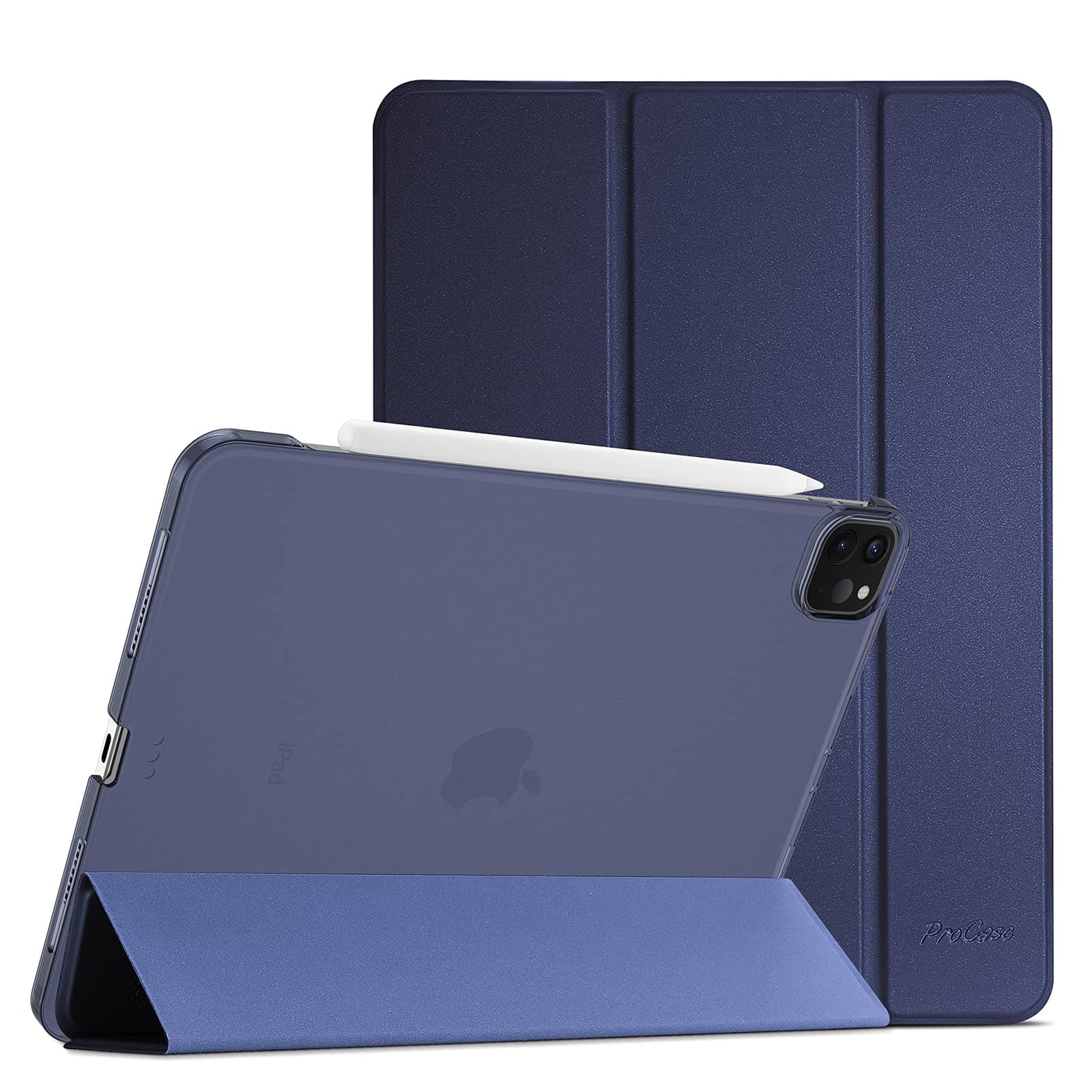 ProCase iPad Pro 11 Inch Case 2022/2021/2020/2018, Slim Stand Hard Back Shell Smart Cover for iPad Pro 11 Inch 4th Generation 2022/3rd Gen 2021/2nd Gen 2020/1st Gen 2018 -Navy