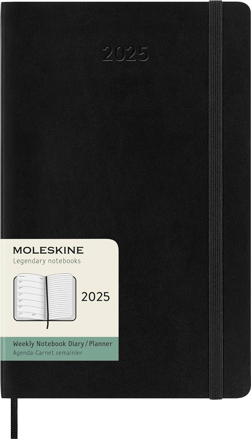Moleskine 12M WKLY NTBK LG BLK SOFT