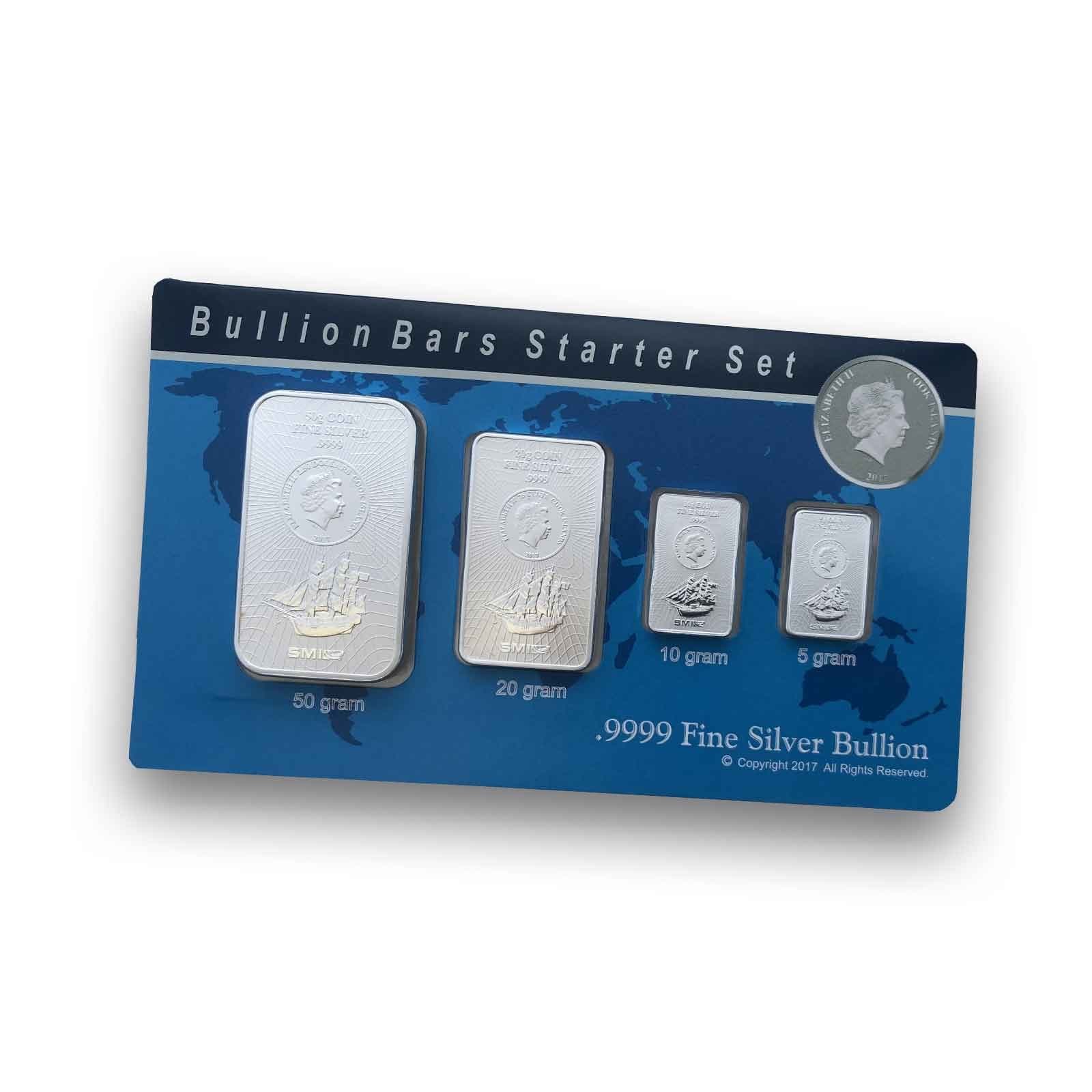 Silver bar Coin Bars COOK ISLAND - prefreshed with Certificate