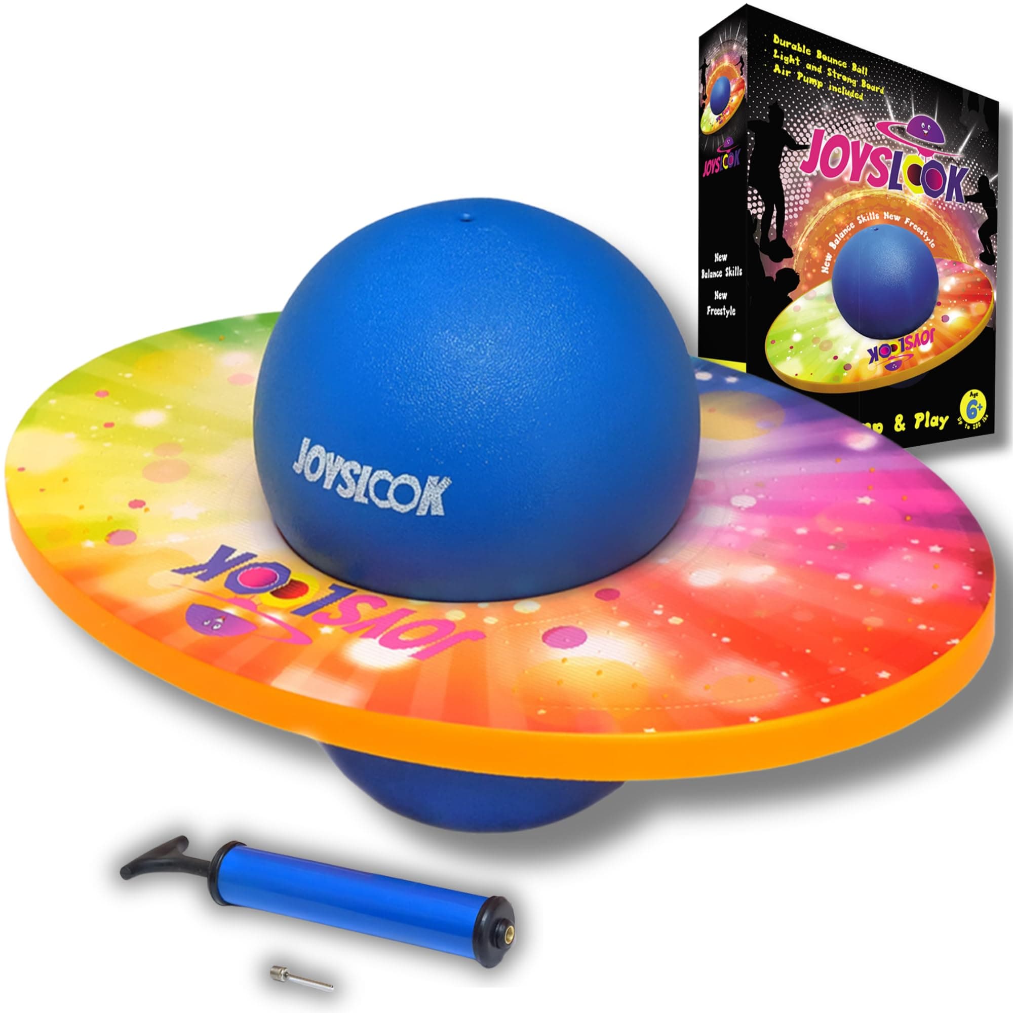 Pogo Ball for Kids and Adults up to 200Lbs Fun Balance Board for Boys Girls Ages 6 an Up Bounce Indoor and Outdoor Toy Hopper Gift for Birthday Christmas Thanksgiving