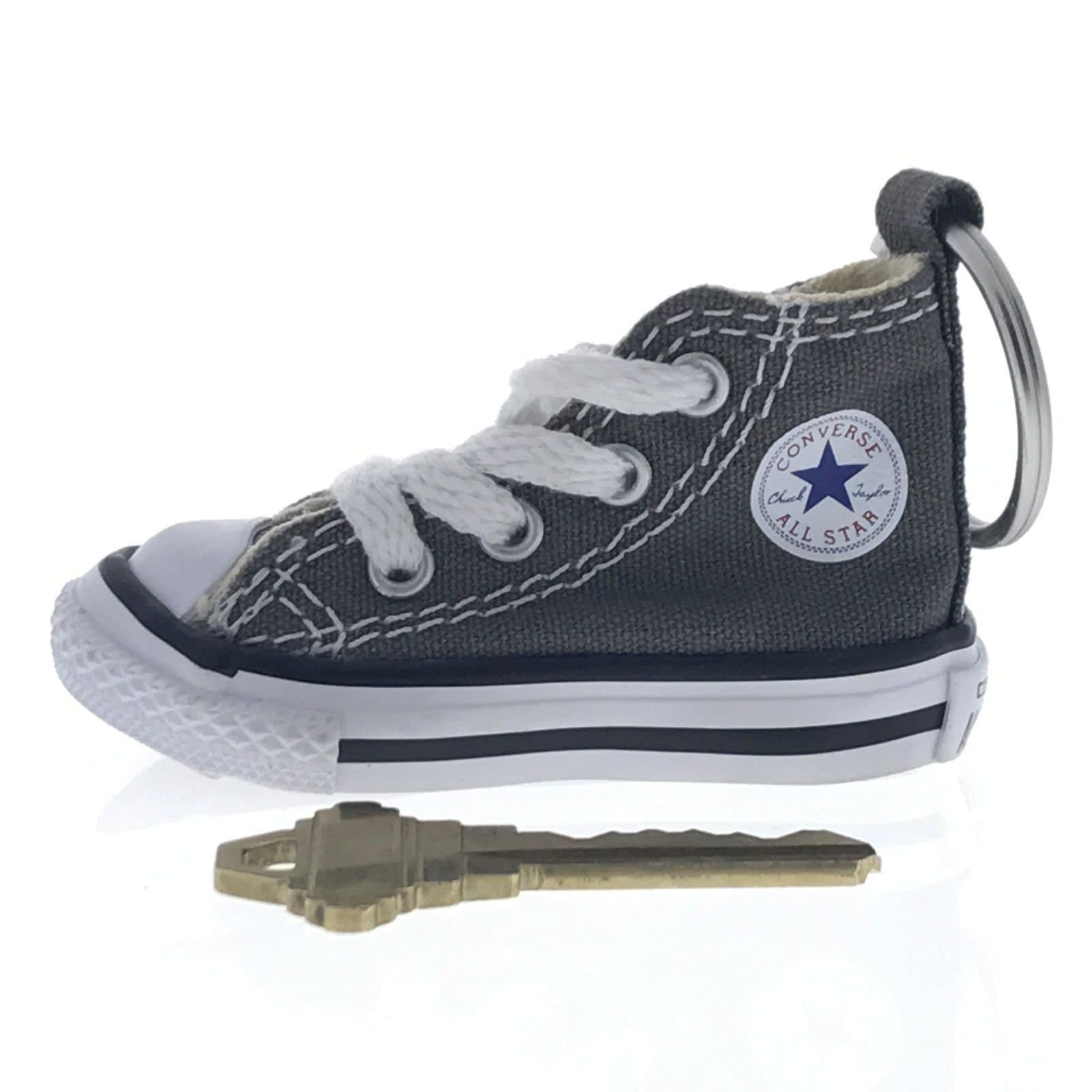Converse All Star Chuck Taylor Sneaker Shoe Car Key Ring Keychain (Grey)
