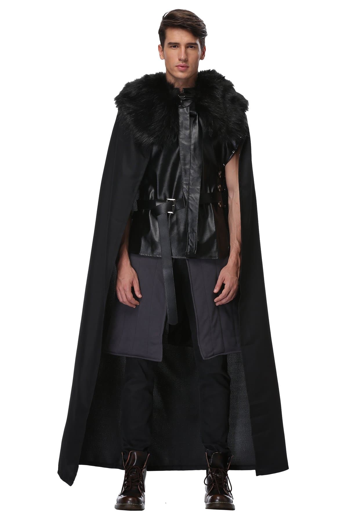 Eller Ware Jon Snow Night's Watch Outfit Full Set Halloween Party Cosplay Costume for Adult and Child