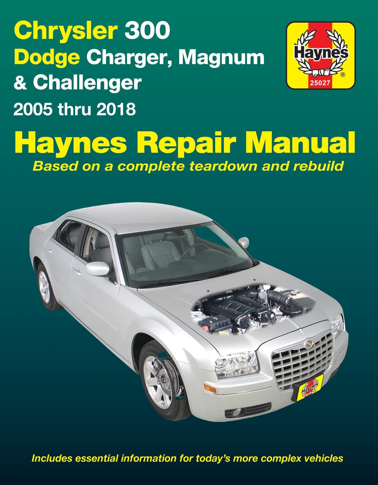 Chrysler 300 (05-18), Dodge Charger (06-18), Magnum (05-08) & Challenger (08-18) Haynes Repair Manual (Does not include diesel engine, all-wheel drive or Hellcat/Demon models.)