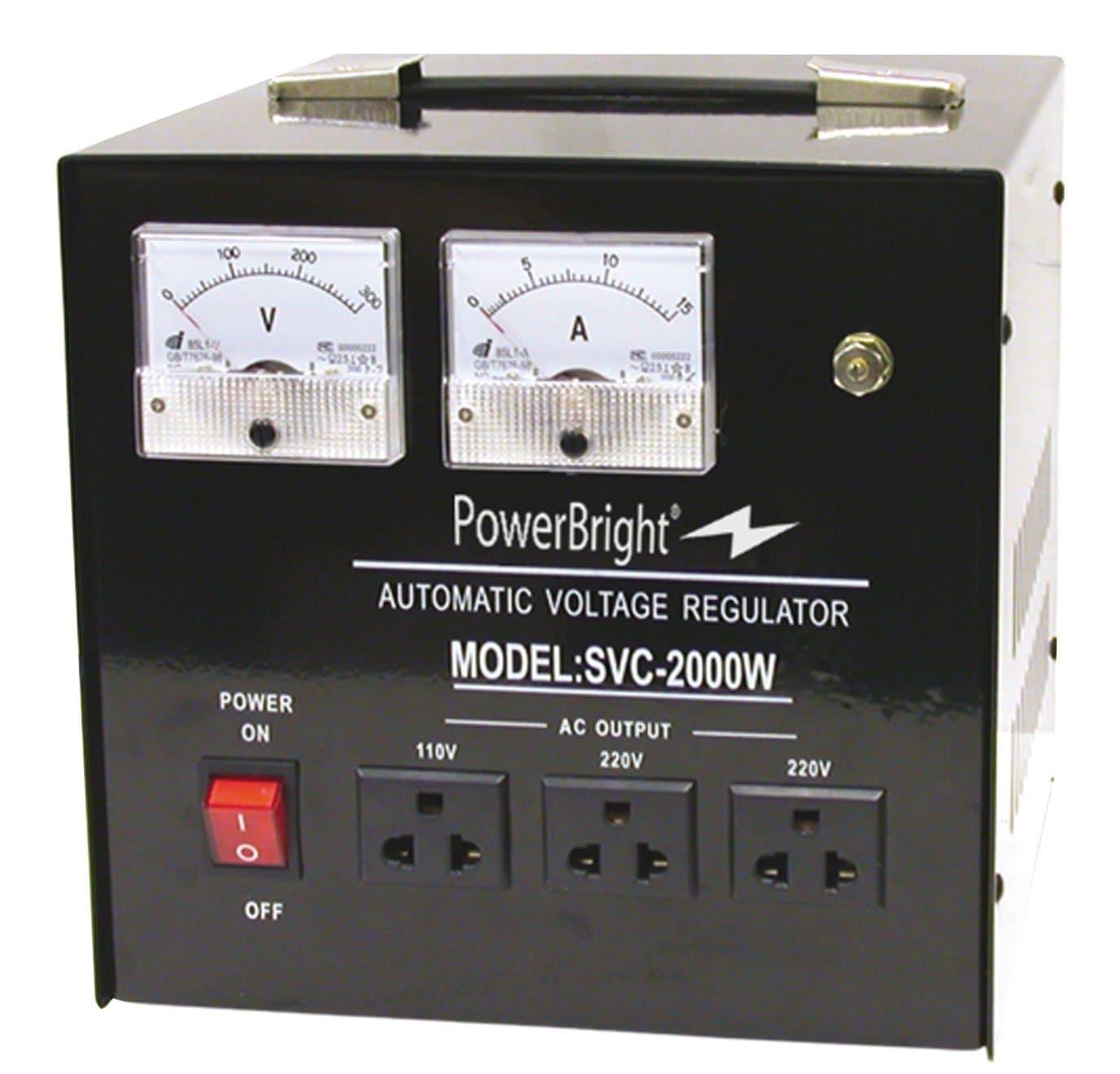 PowerBright SVC2000 Voltage Regulator, 2000 Watts