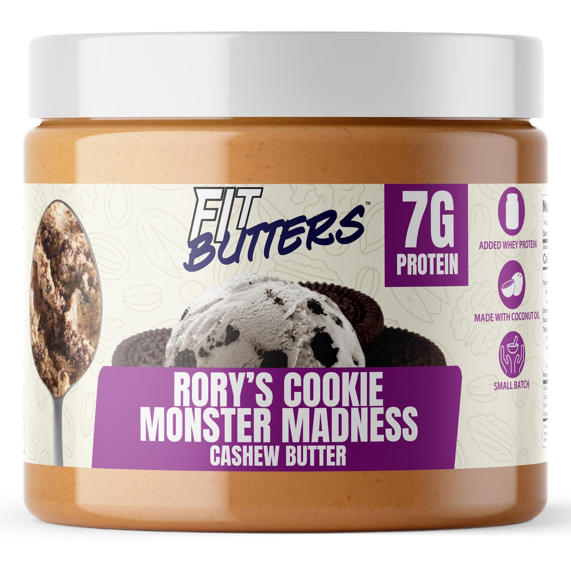 Fit Butters Rory's Cookie Monster Madness Cashew Butter, 454 g