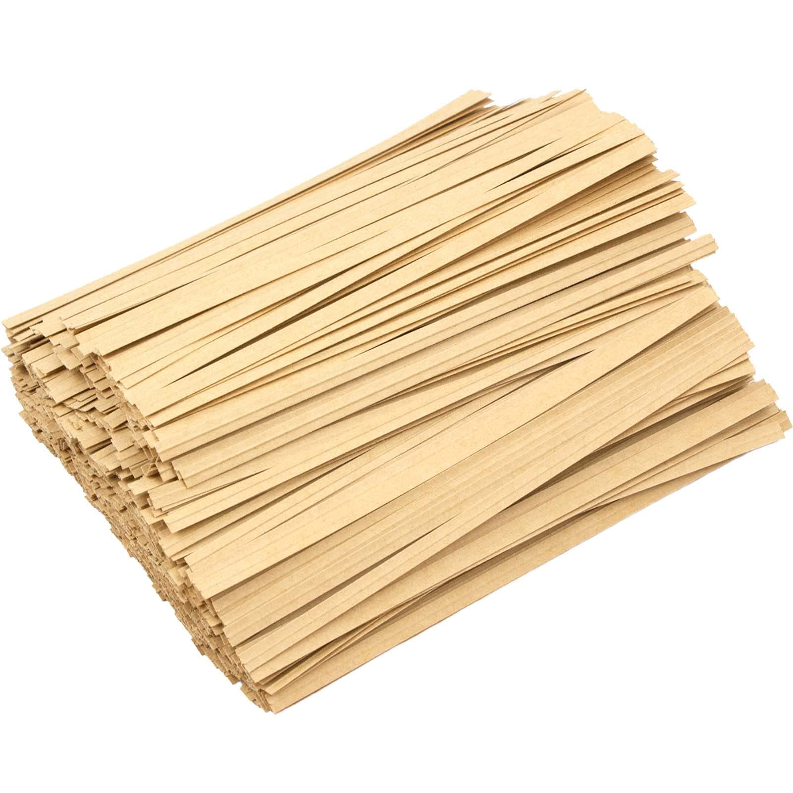 Easytle 500 Pcs 5" Kraft Paper Twist Ties, Bread Ties Twisty-Ties Bag Ties Paper Twist Ties for Bags Bread Wire Ties Twist Tie for Party Cello Candy Bread Coffee Bags Cake Pops