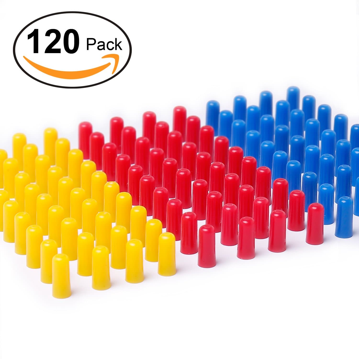 120 Pack Magnetic Map Push Pins in Assorted Colors (40 Each of Red,Blue,Yellow), Ideal for Map,Whiteboard,Refrigerator & More!.