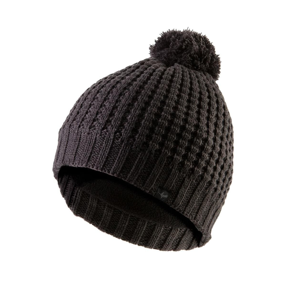 SEALSKINZ 100 Percent Waterproof, Windproof and Breathable Waffle Knit Bobble Hat Ideal for Walking, Fishing, Hiking, Climbing, Road Cycling, Mountain Biking MTB and Activities in Cold Weather Conditions