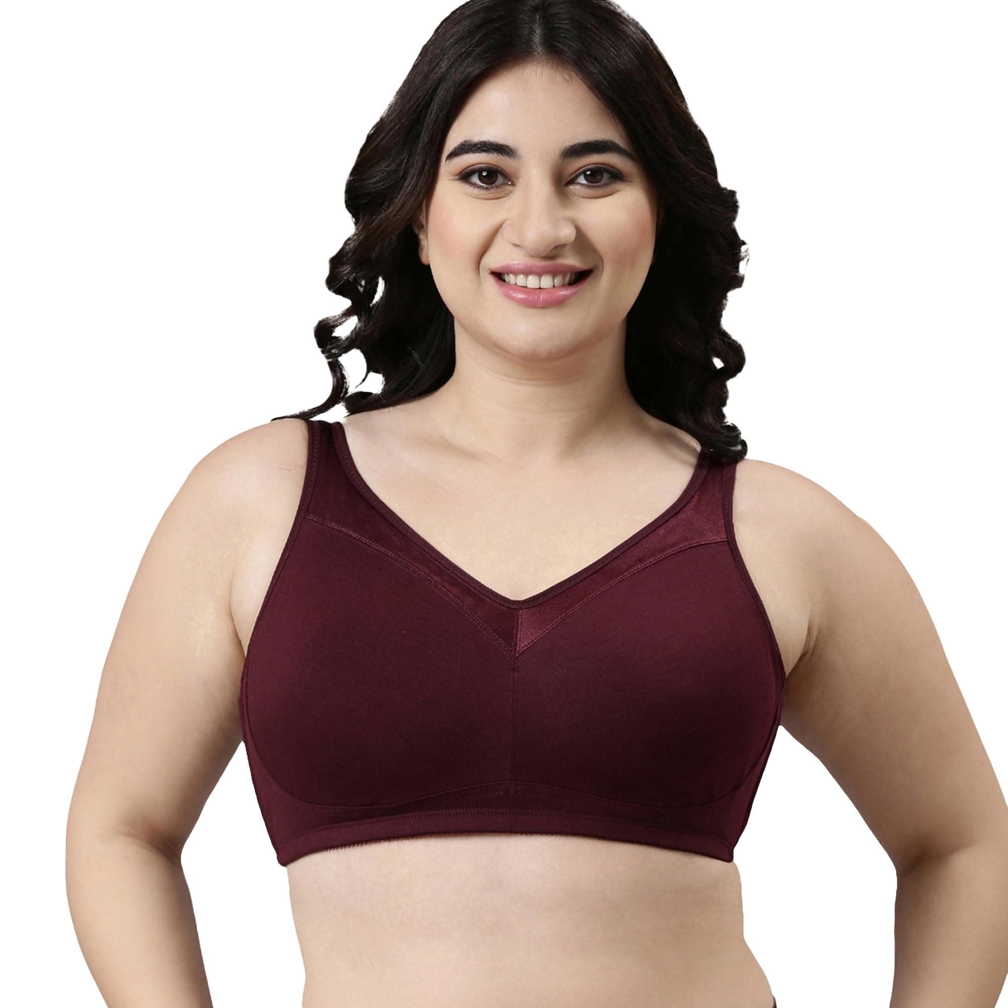 Full Support Super Lift Women's Cotton Everyday Minimizer Bra - Non Padded, Wirefree, Full Coverage - A112 (Available in Plus Sizes)