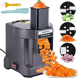 YUCHENGTECH 3 in 1 Electric Vegetable Chopper Dicer Slicer Commercial Electric Vegetable Dicer with A Dicing Mold Vegetable Slicer with A Slicing Mold Electrics Food Chopper with A Shredding Mold