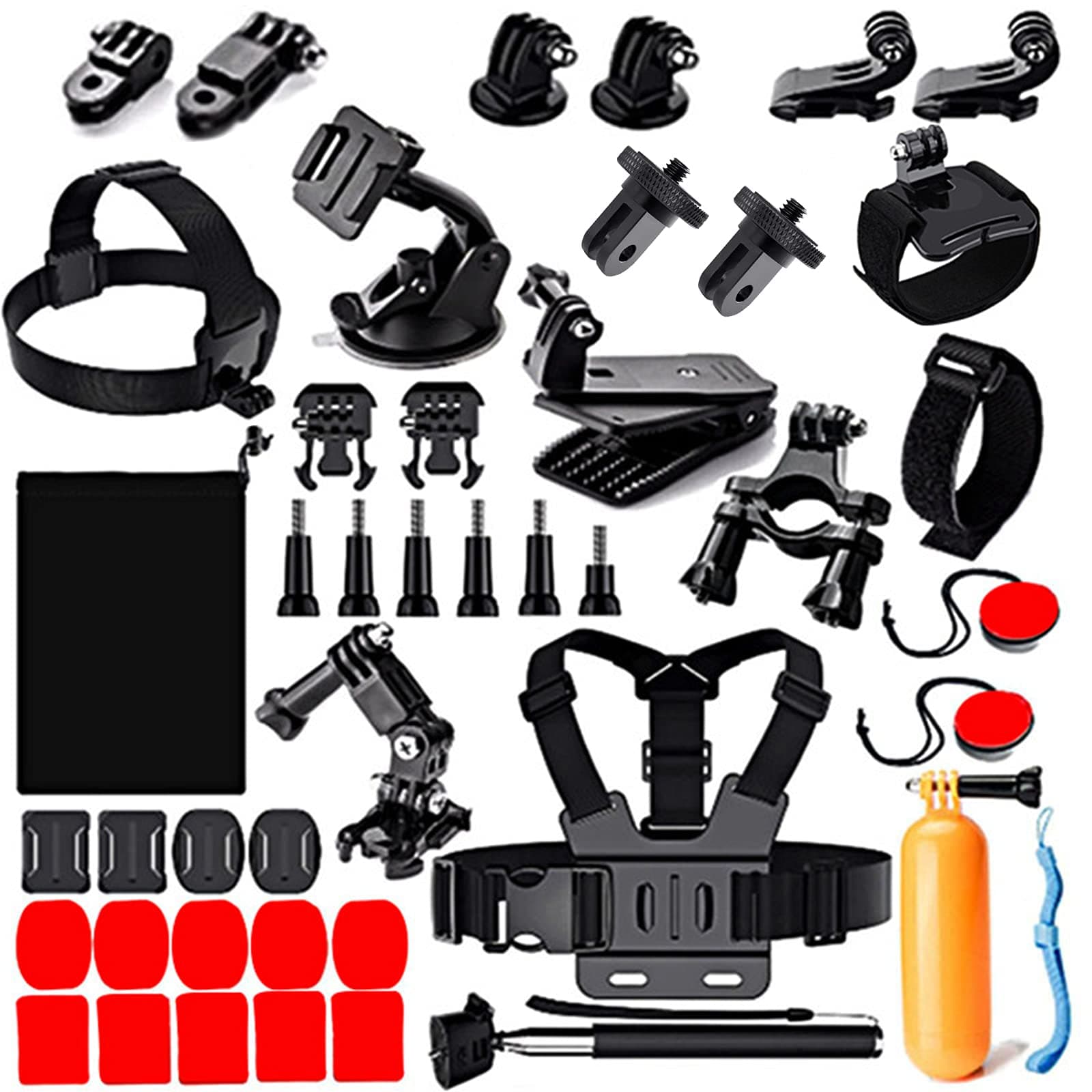 44 in 1 Action Camera Accessory Combo Kit -Compatible with Insta360 One X3,X2，One R, X，for Gopro Here 10,11
