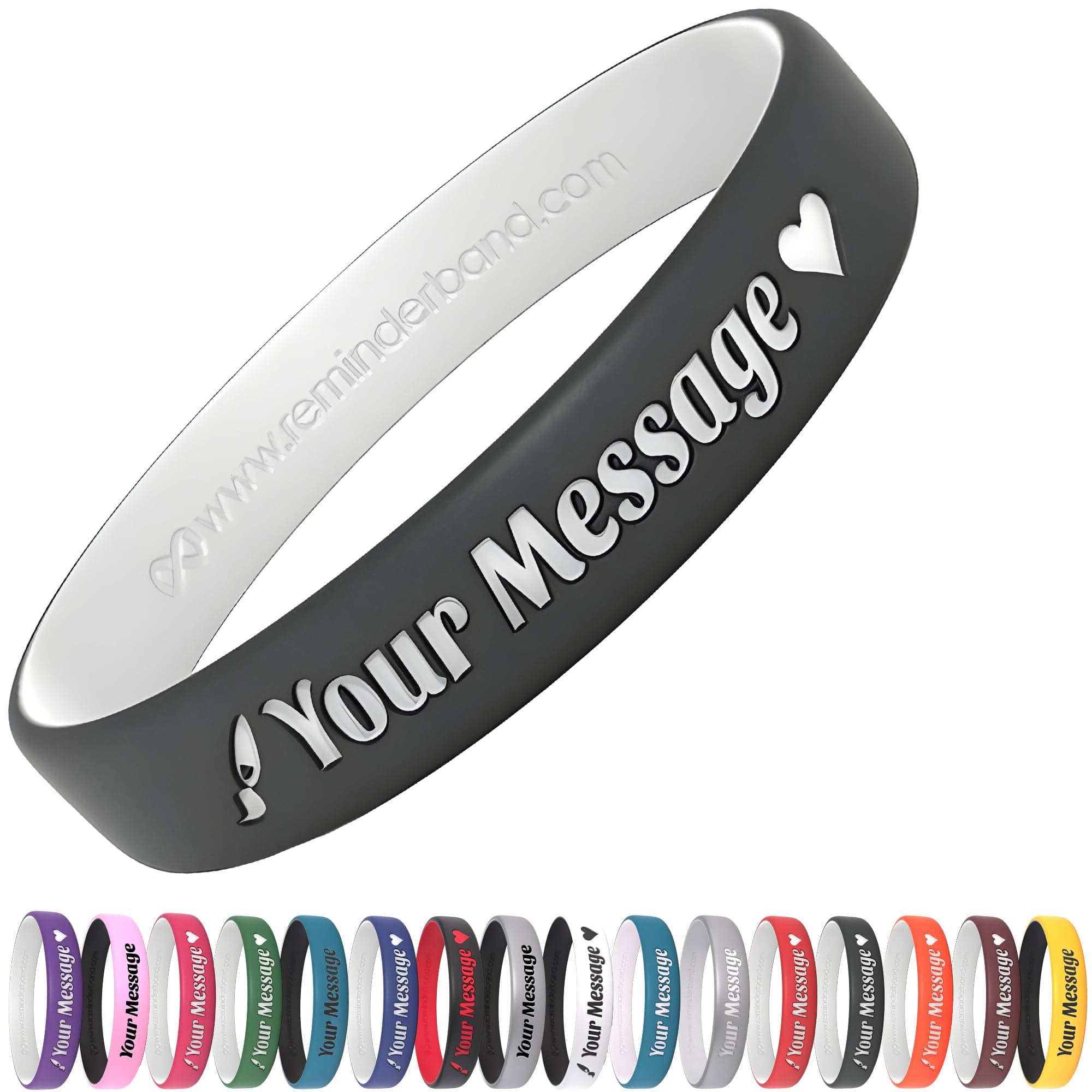 Customizable 100% Silicone Luxe Wristbands – Wristbands Customizable, Custom Bracelets, Personalized Silicone Wrist bands, Customized Bracelet Bulk, Custom Rubber Bracelets for Events and Gifts