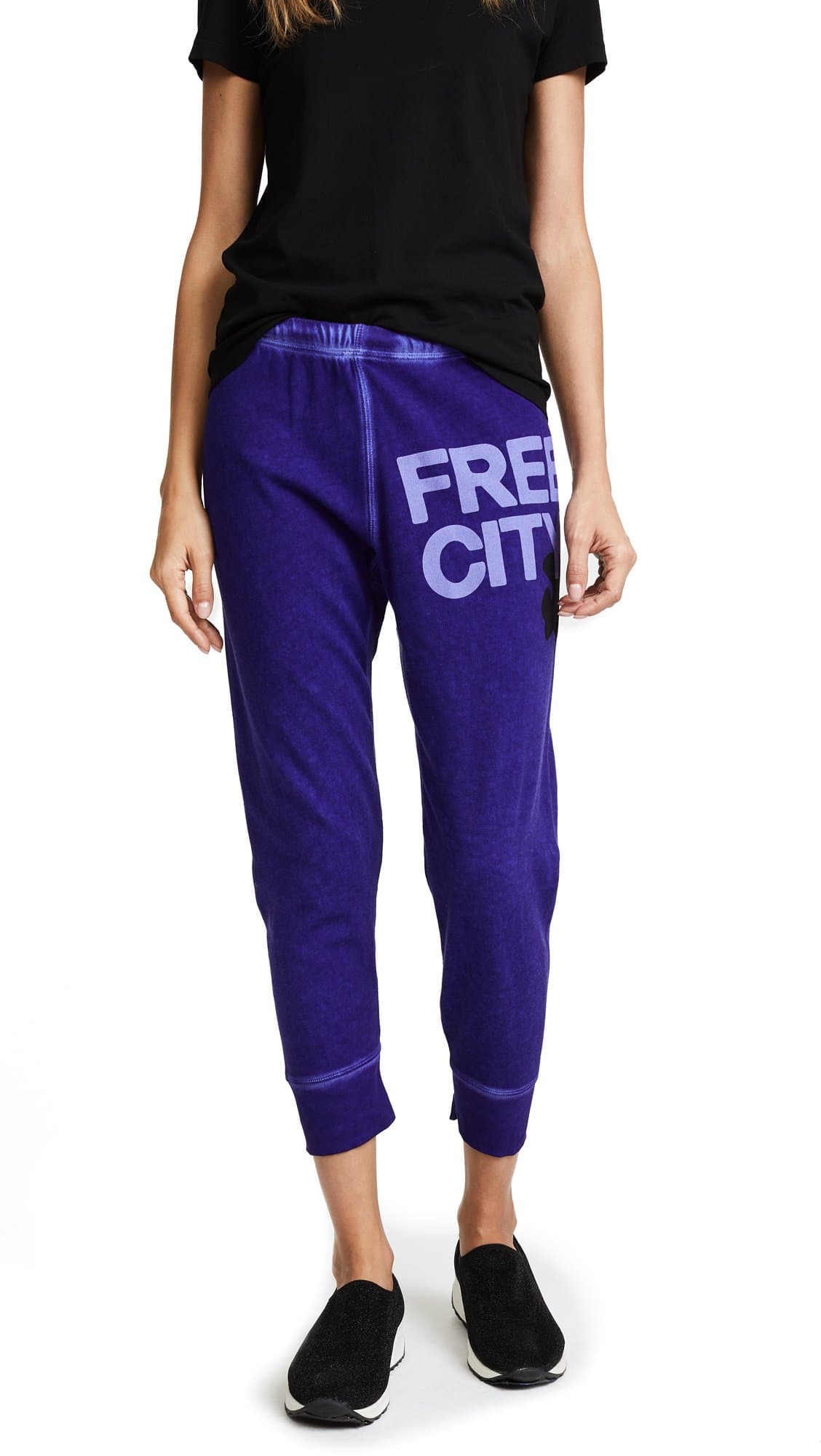 FREECITY Women's 3/4 Cropped Sweatpant