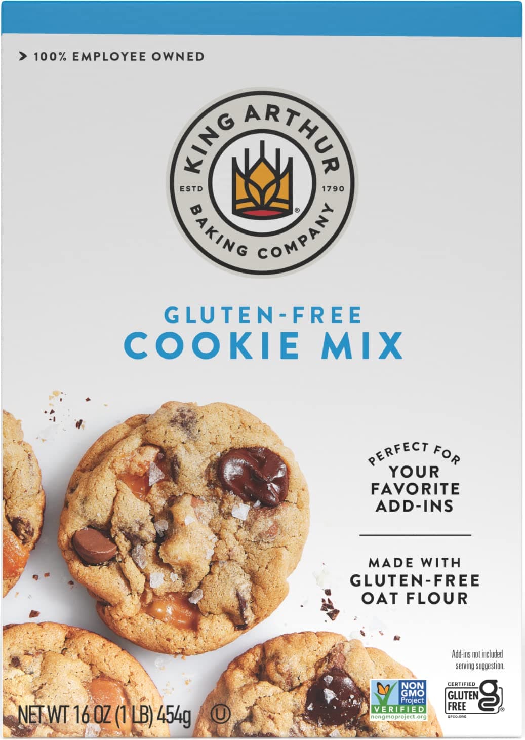 King Arthur Gluten-Free Cookie Mix, Non-GMO Project Verified, Certified Kosher, Non-Dairy, 16 Oz