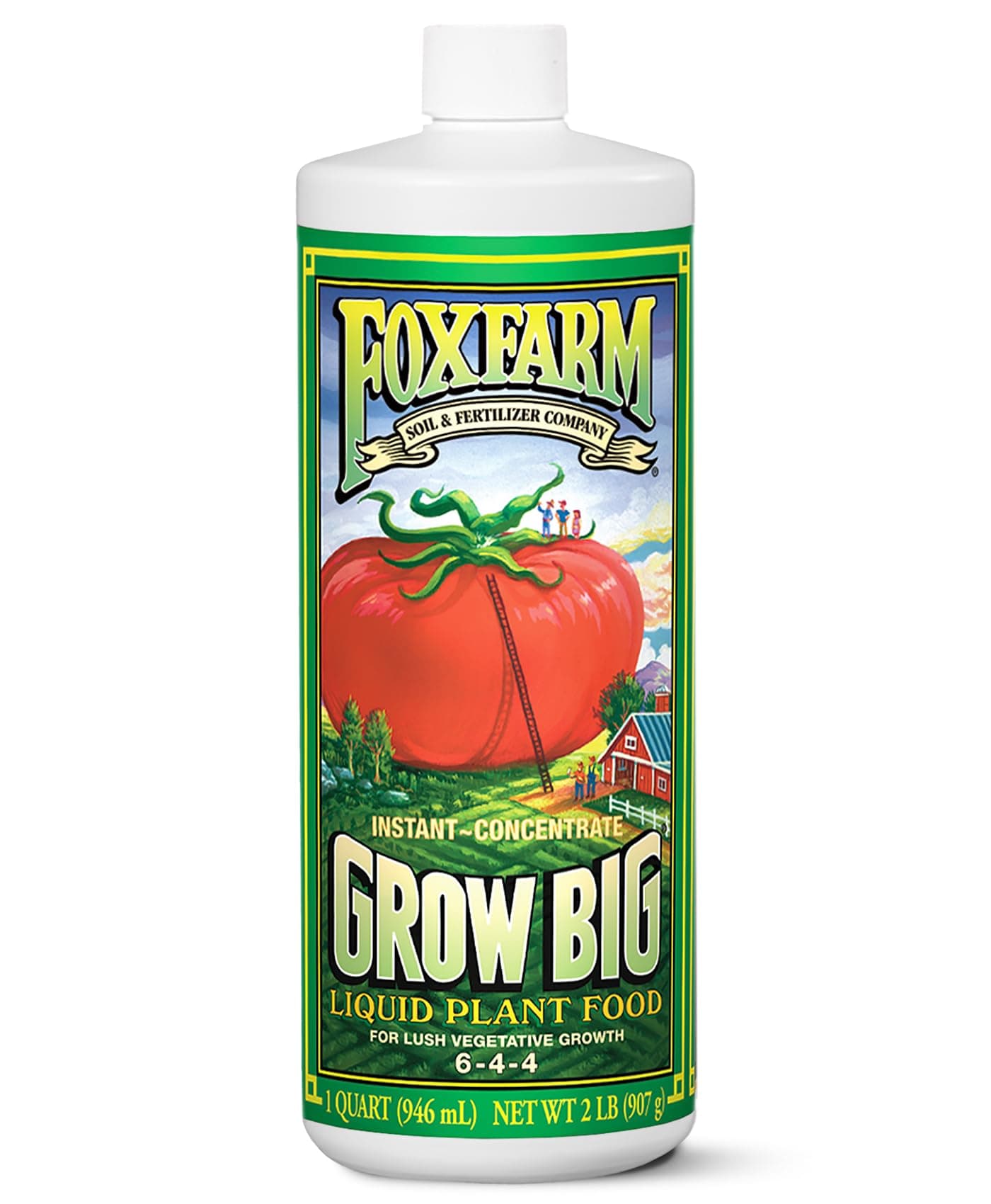 FoxFarm FX14006 1-Quart FoxFarm Grow Big Liquid Concentrate 6-4-4