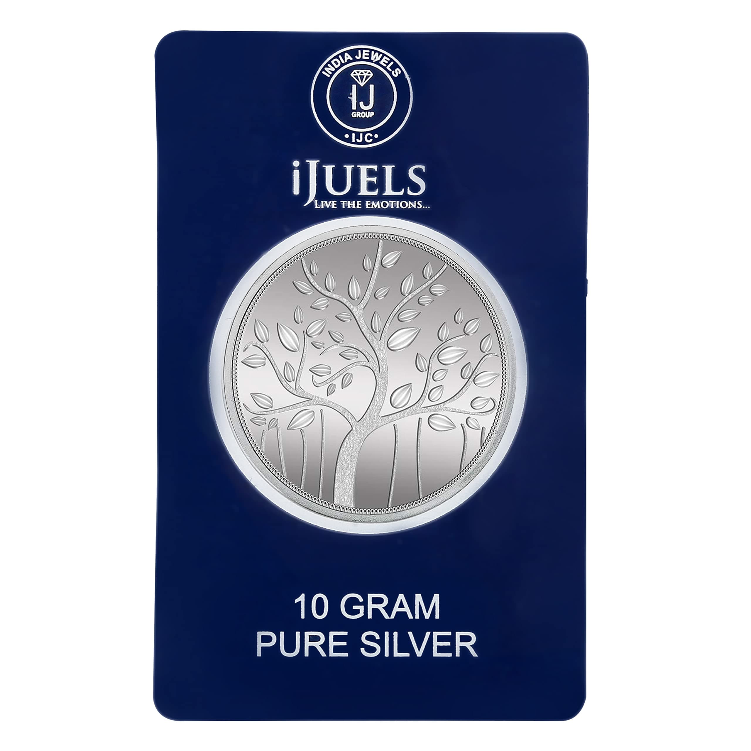 999 Purity 10 gm Banyan Tree Silver Coin 10g temper proof pack. IJSCBTC10G