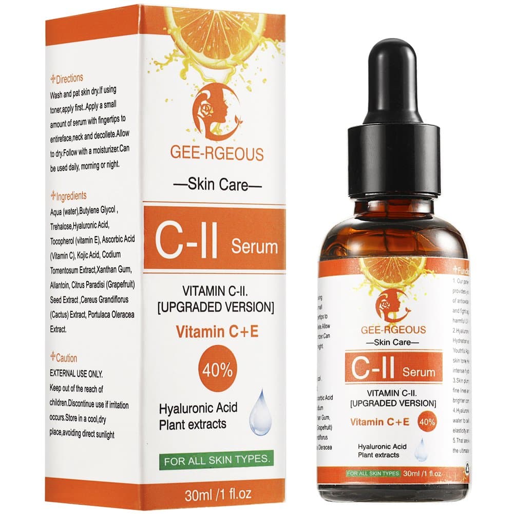 Vitamin C Serum 20% Face Insomnier Natural Premium Hyaluronic Acid Vitamin E Retinol Serum 2.5% Pure Natural New Upgrade High Purity Strong Anti-aging Anti-wrinkle Mild Skin Care Products